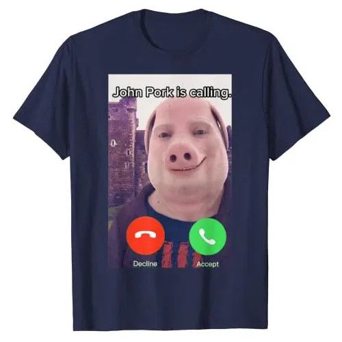 Custom John Pork Is Calling Memes Tops | Grailed