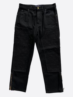 Louis Vuitton Monogram Workwear Denim Carpenter Pants Cream