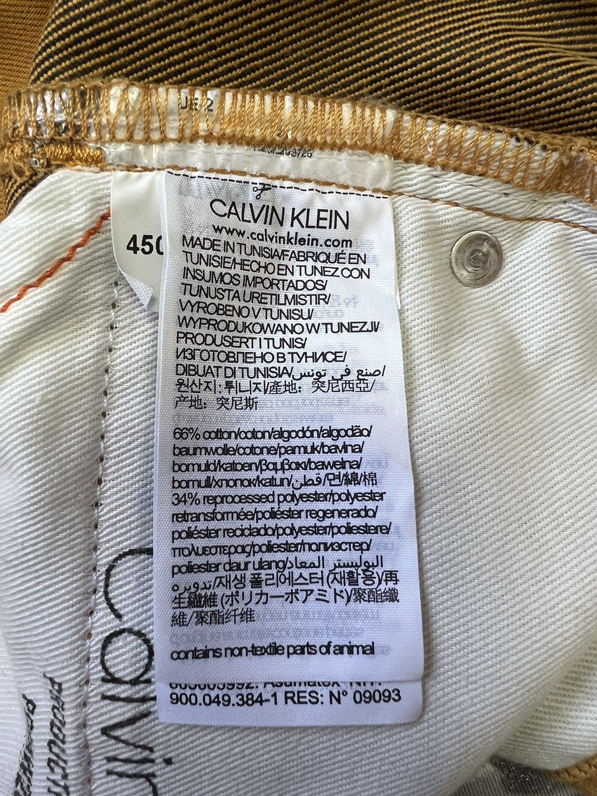 Calvin Klein × Heron Preston Heron Preston Calvin Klein Orange 2.0 Jeans Size US 30 / EU 46 - 12 Thumbnail
