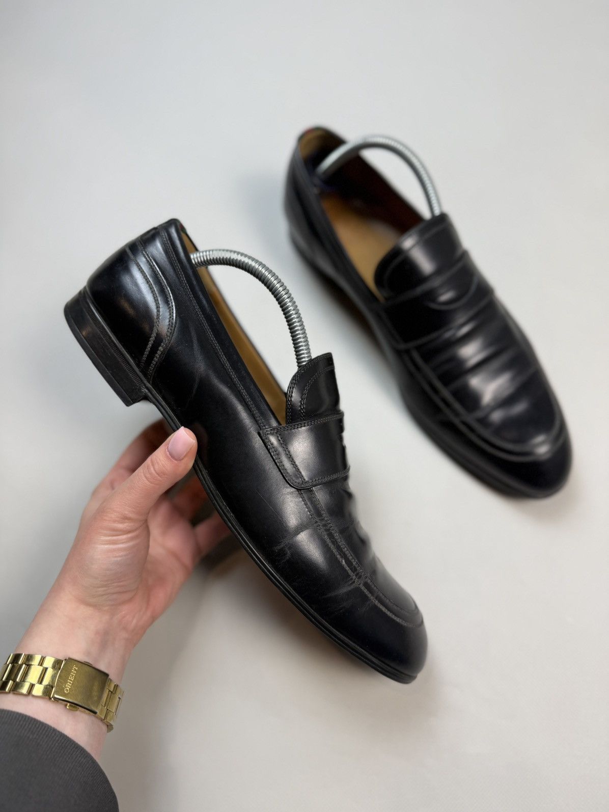 Gucci Gucci Men’s Leather Penny Loafers Formal Shoes Size US 8.5 / EU 41-42 - 1 Thumbnail