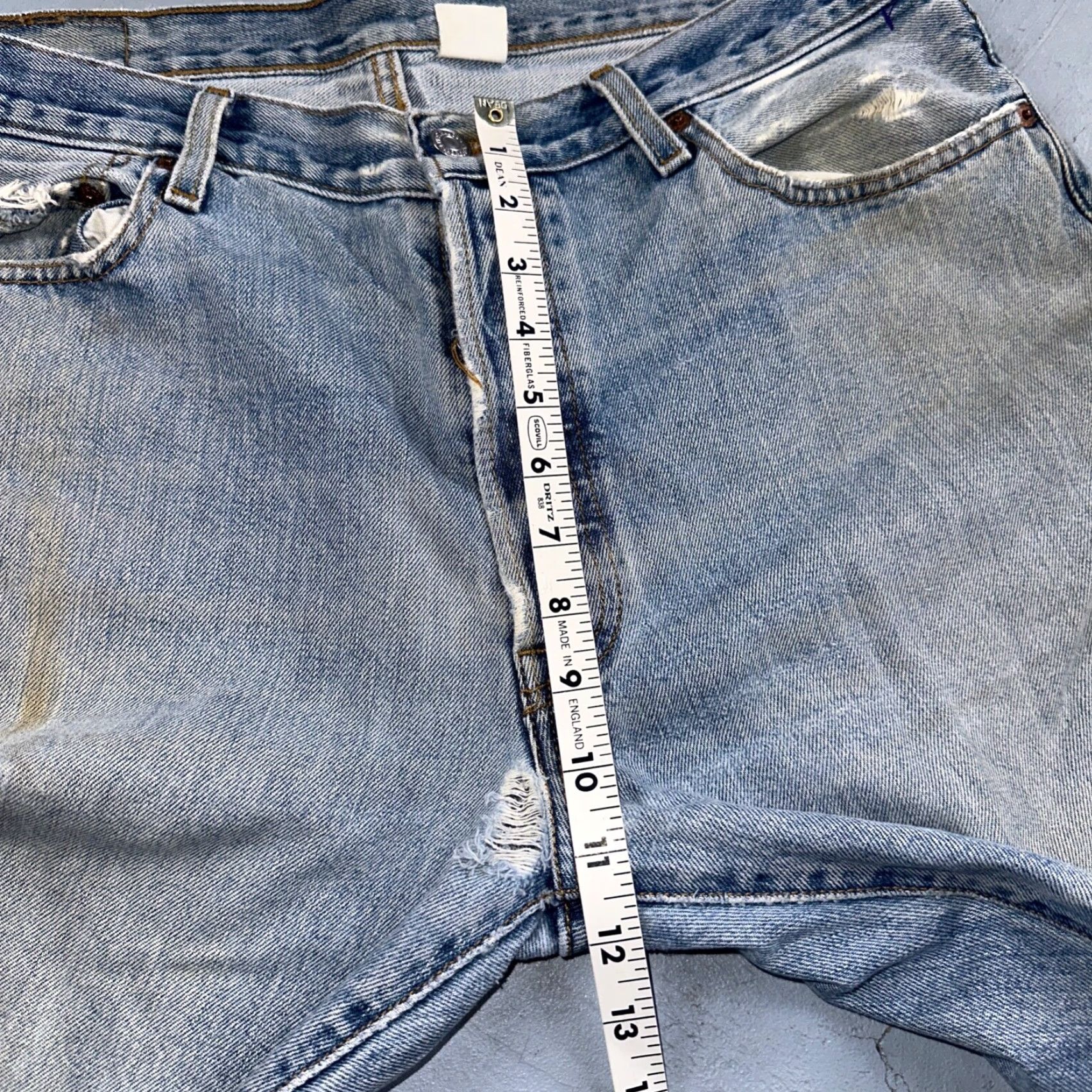 Levi's VINTAGE Levi's 501 Jeans Men Straight 36x34 Light Wash 90s 501 Series Denim Cotton Blue Size US 36 / EU 52 - 6 Thumbnail