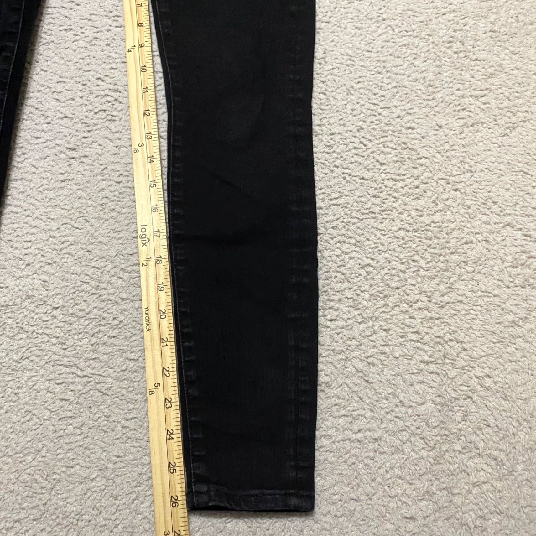 American Eagle Outfitters VINTAGE American Eagle Jeans Womens 2 Black Denim High Rise Jegging Dark Wash Regular Stretch 26 In Inseam 26 in Womens Jeans Size 26" / US 2 / IT 38 - 3 Thumbnail