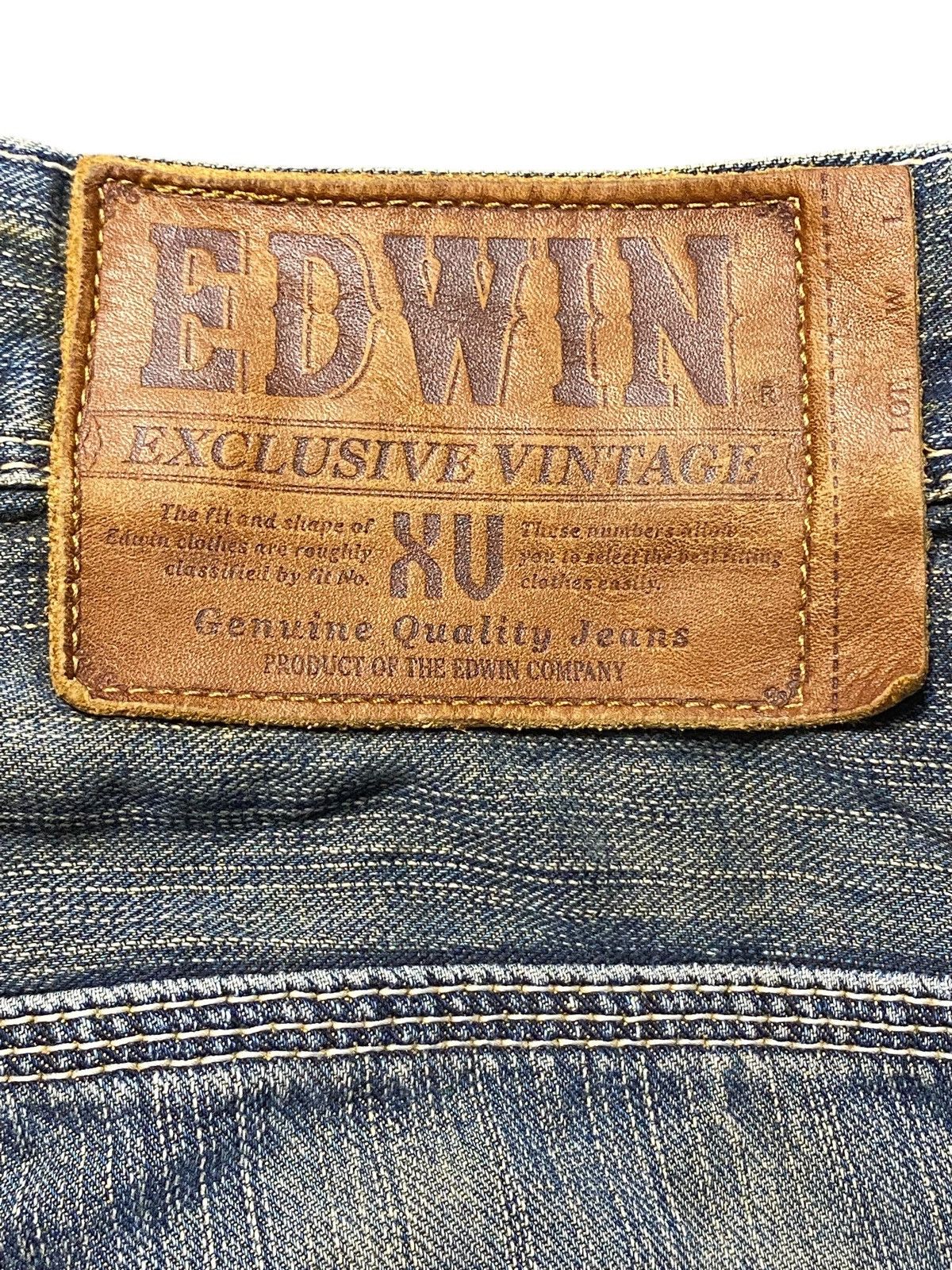 Edwin Vintage Edwin XV Embroidery Logo Distressed Jeans Size US 32 / EU 48 - 12 Thumbnail