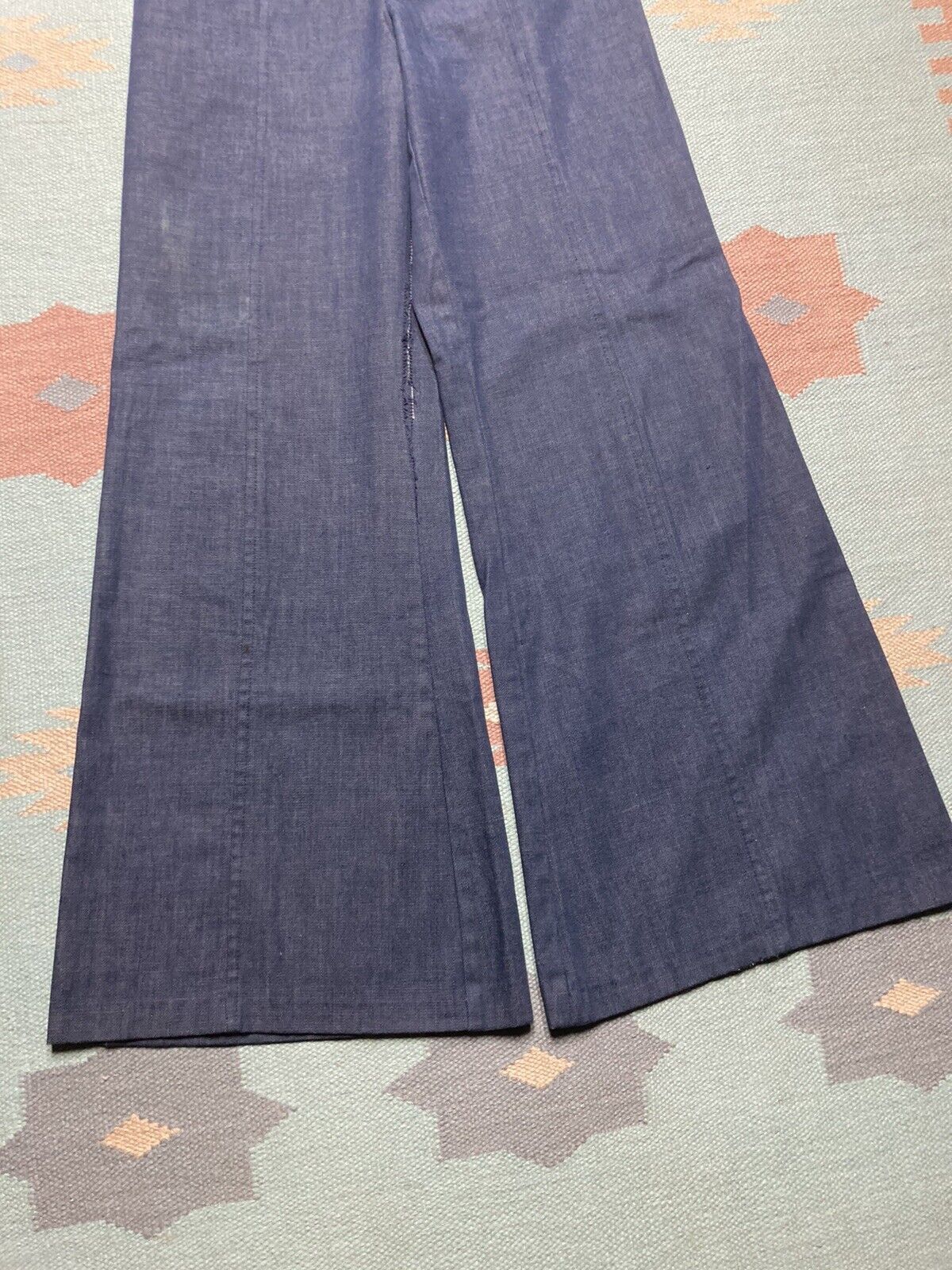 Vintage 70s flare pants elephant bell bottoms studded talon 24x31 Size 24" / US 00 / IT 34 - 2 Thumbnail
