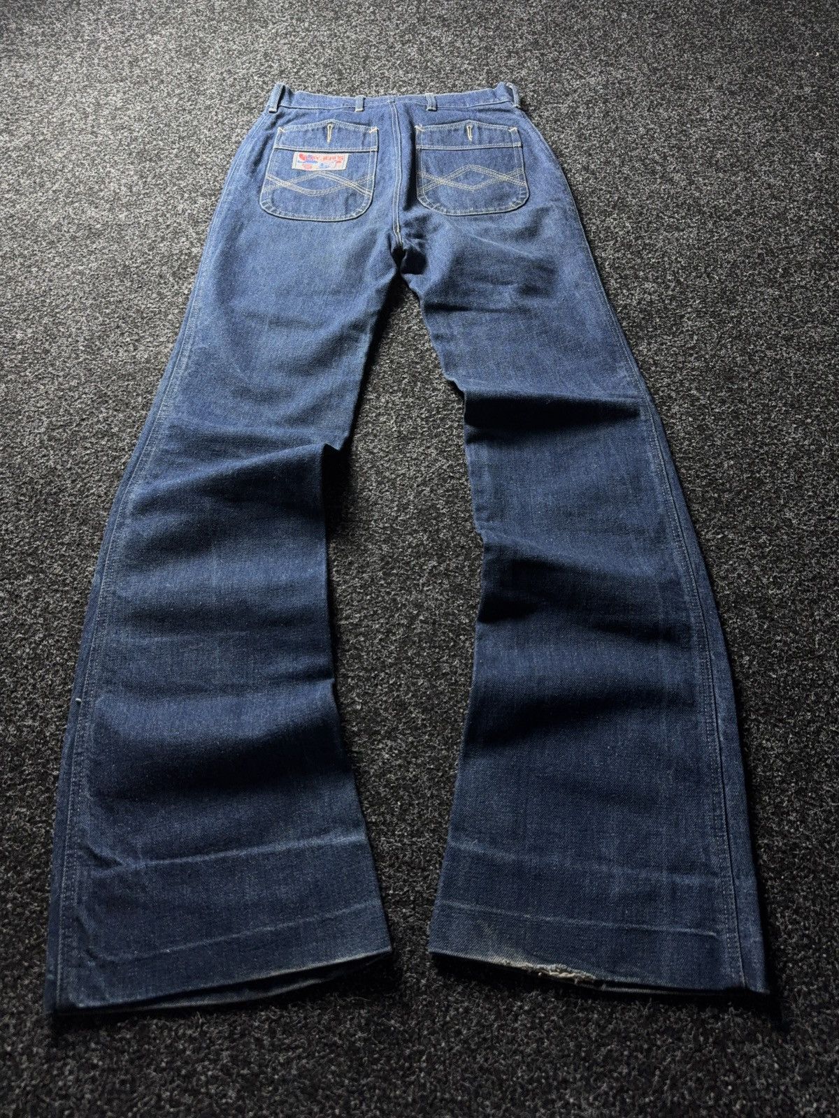 Japanese Brand RARE Japanese 70s Play Jeans Cowboy Flare Denim Vntg Japan Size 26" / US 2 / IT 38 - 11 Thumbnail