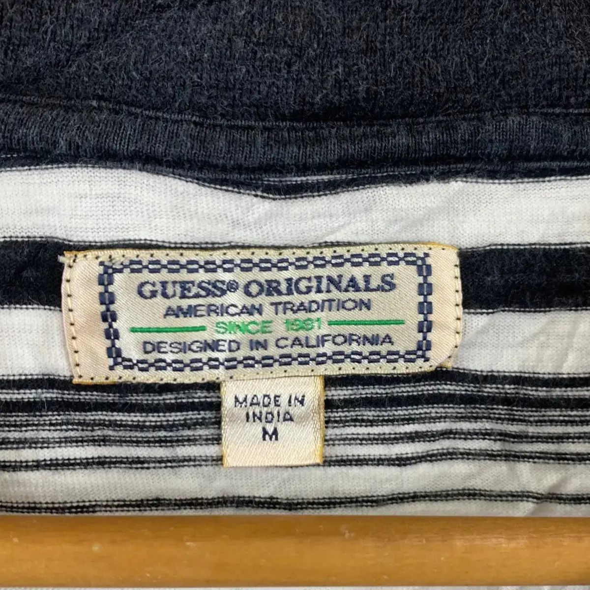 Guess Vintage 90’ GUESS USA x ASAP ROCKY $ Striped Ringer Tee Size US M / EU 48-50 / 2 - 7 Thumbnail