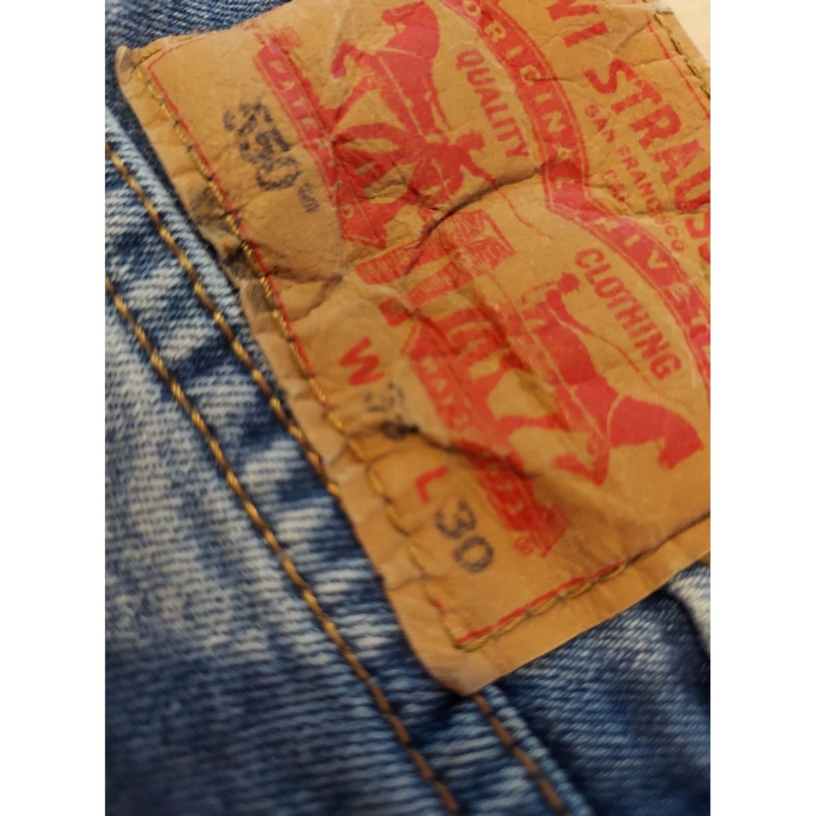 Levi's VINTAGE or RELAXED? LEVI'S 550 Jeans 38x30 38x39 Denim Straight Blue Mens Jeans 550 Levi's Straight Mens 38 Customize Size US 38 / EU 54 - 4 Thumbnail