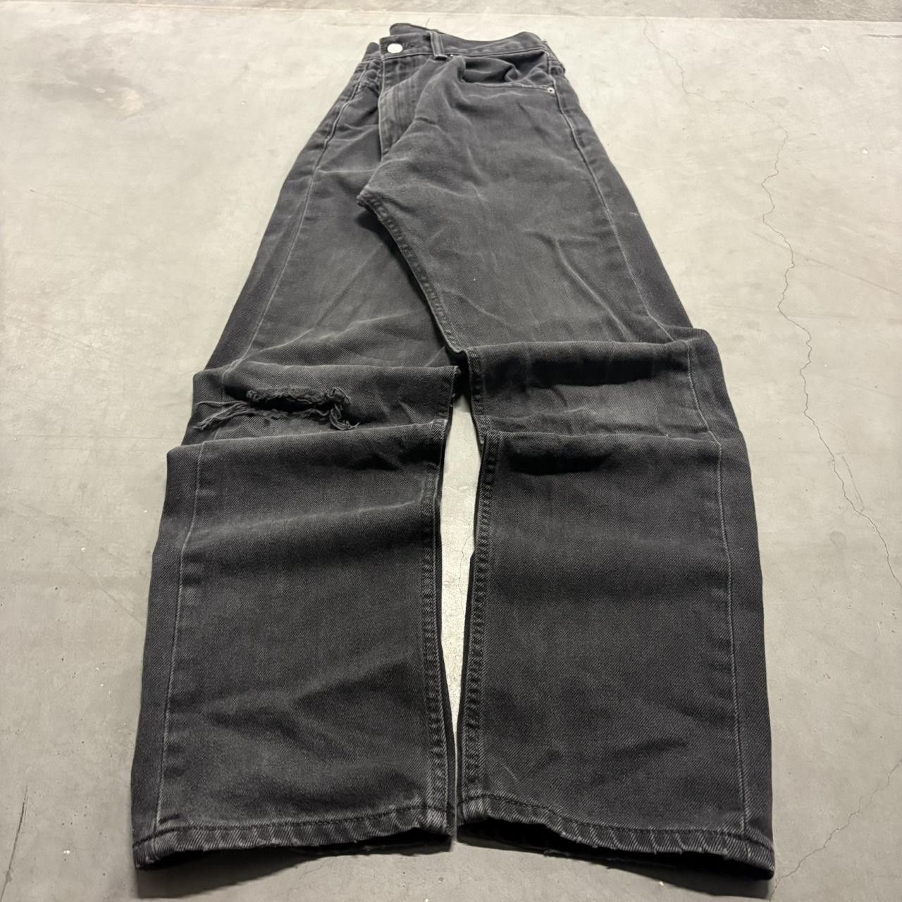 Levi's Crazy Vintage Y2K/2000s Levis Grunge Black Ripped Denim Jeans! Size US 32 / EU 48 - 1 Thumbnail