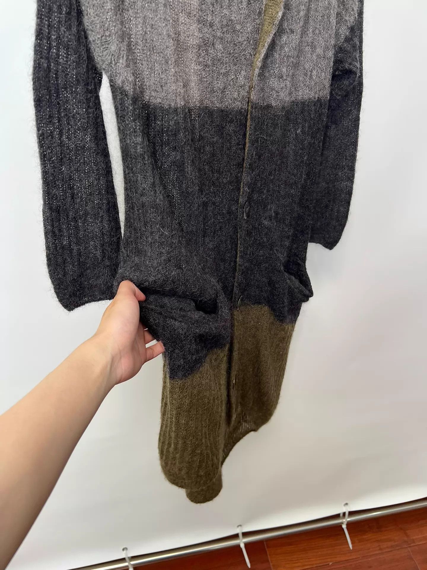 Issey Miyake ISSEY MIYAKE color blocked wool blend knit cardigan M Size US M / EU 48-50 / 2 - 5 Thumbnail