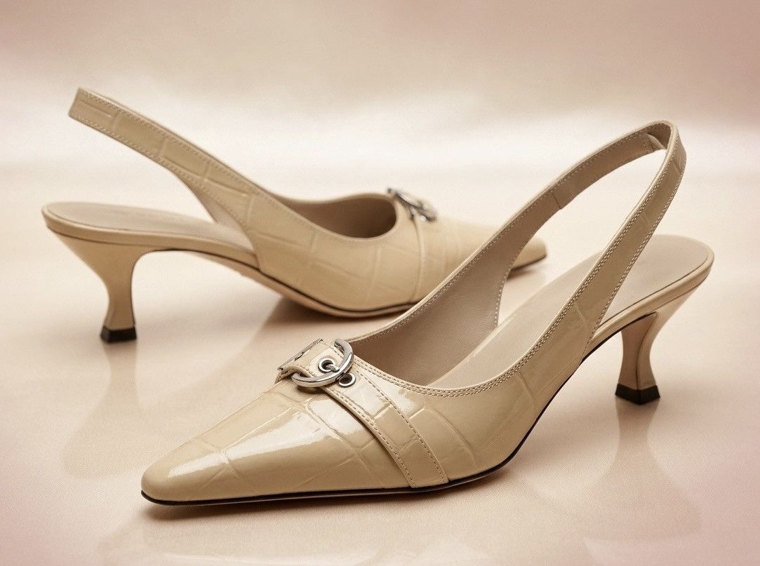 By Far Evita Kraft Maxi Croco and Nappa Leather - Size 40/US 10 Size US 10 / IT 40 - 1 Thumbnail