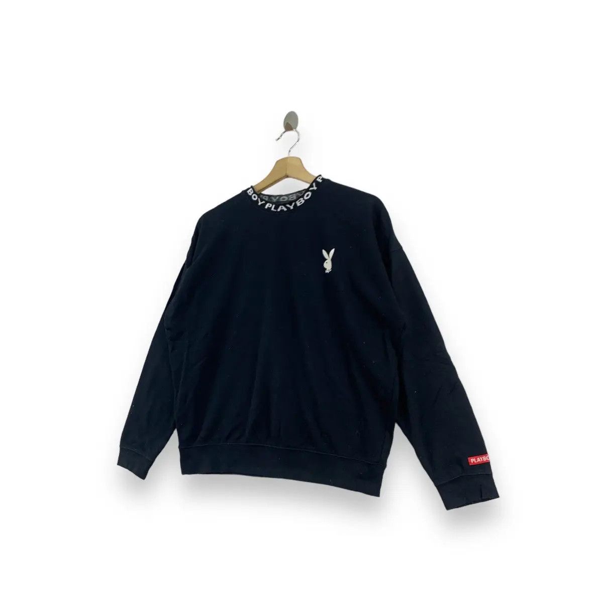 Playboy Vintage PLAYBOY BUNNY Small Logo AOP Collar Sweatshirt Size XL / US 12-14 / IT 48-50 - 4 Thumbnail