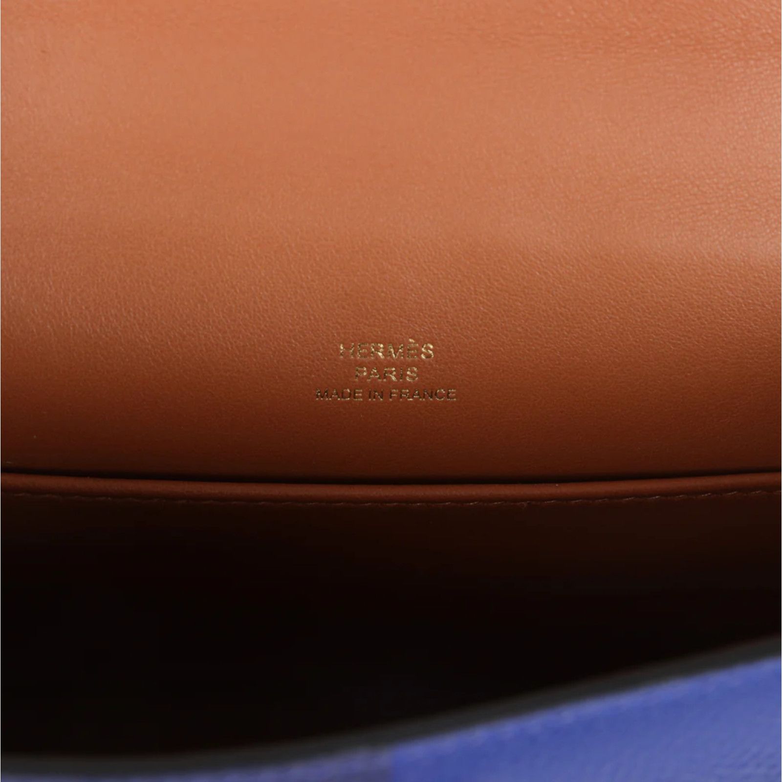 Hermes Hermes Mini Kelly 20 Encre Gold Epsom Sellier Handle Bag Size ONE SIZE - 7 Thumbnail