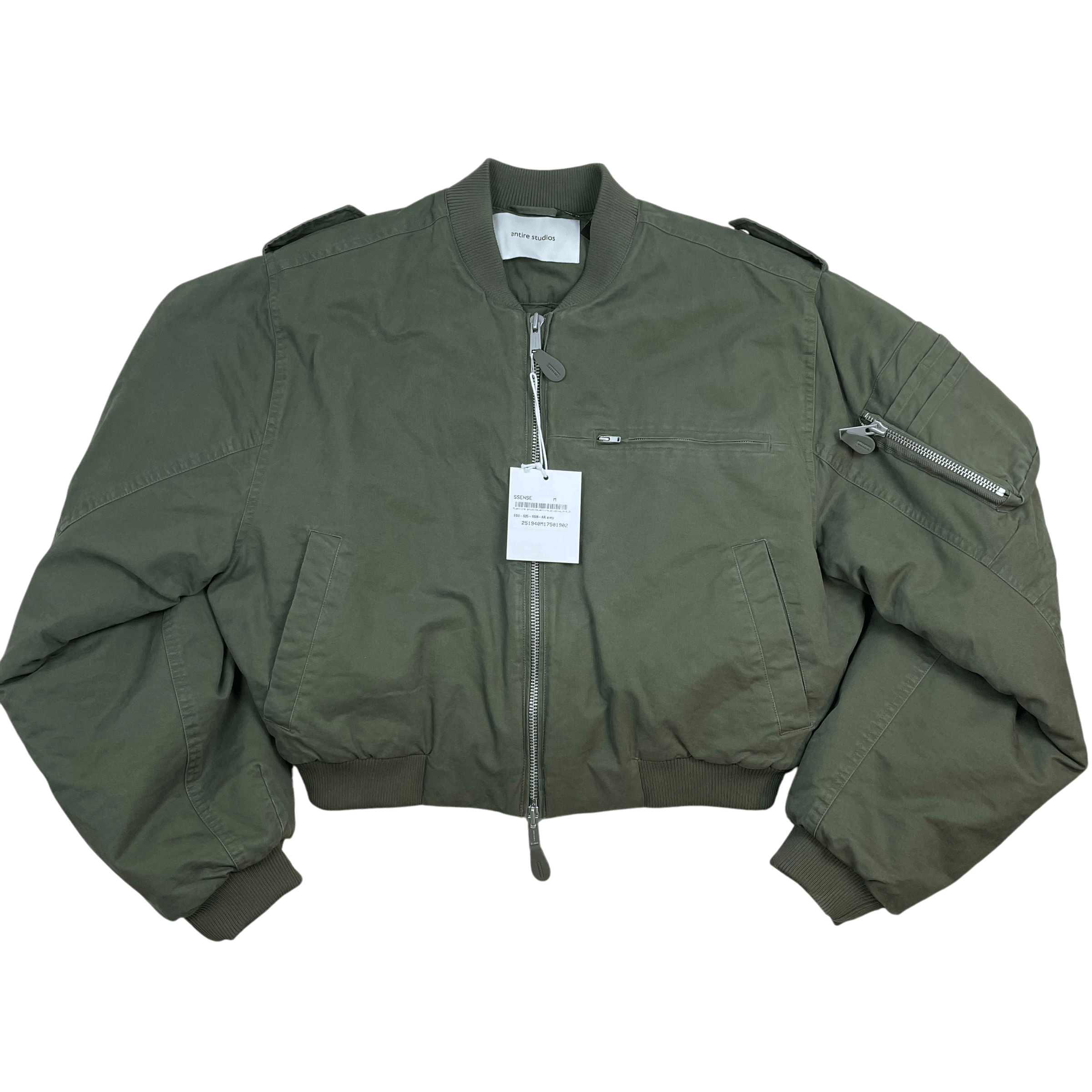 Entire Studios Entire Studios SS25 A-4 Bomber Jacket Khaki Green (Size M) Size US M / EU 48-50 / 2 - 1 Thumbnail