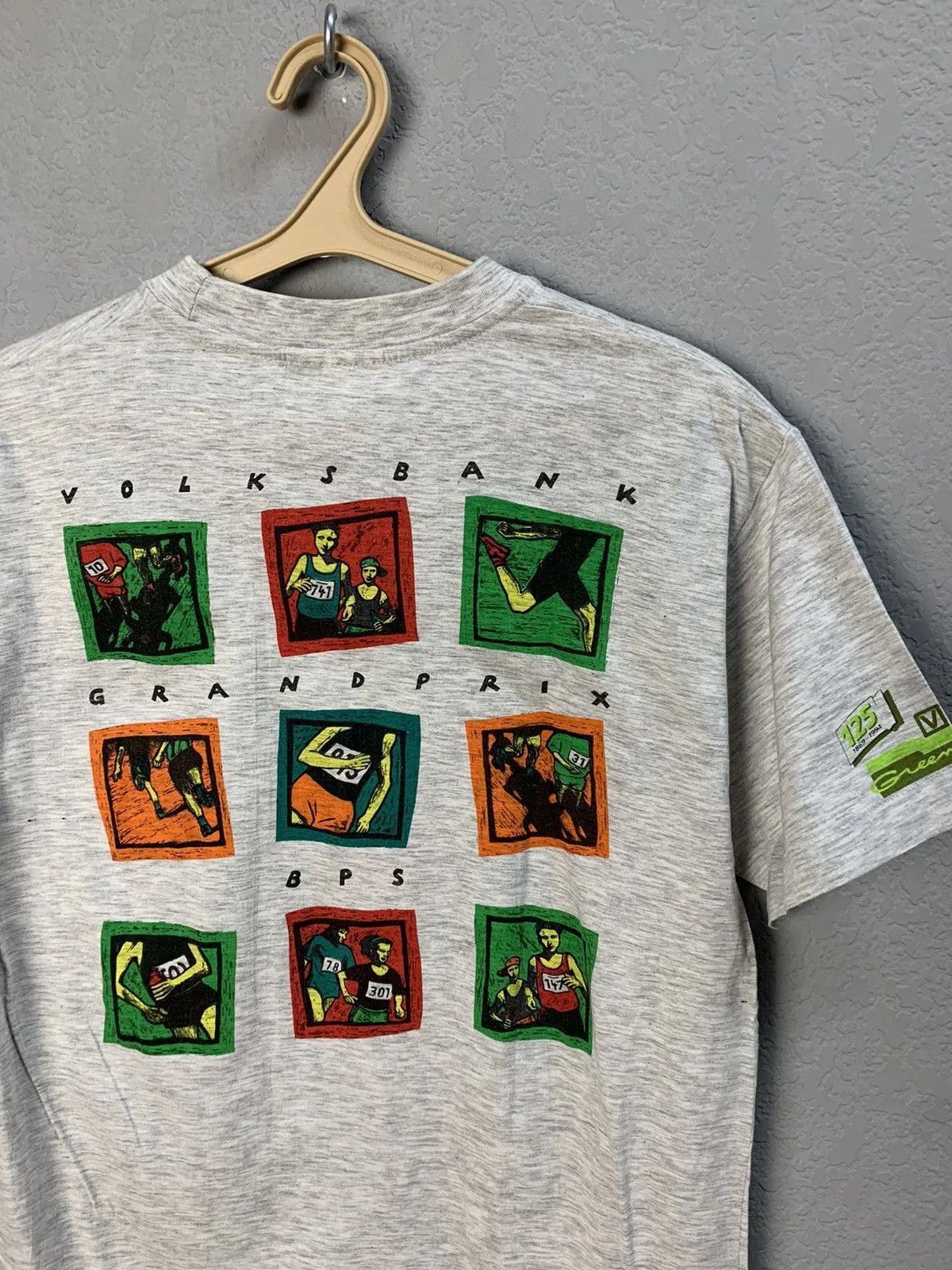 Vintage 1994 Vintage BPS t-shirt Run Running Grandprix Volksbank Size US M / EU 48-50 / 2 - 7 Thumbnail