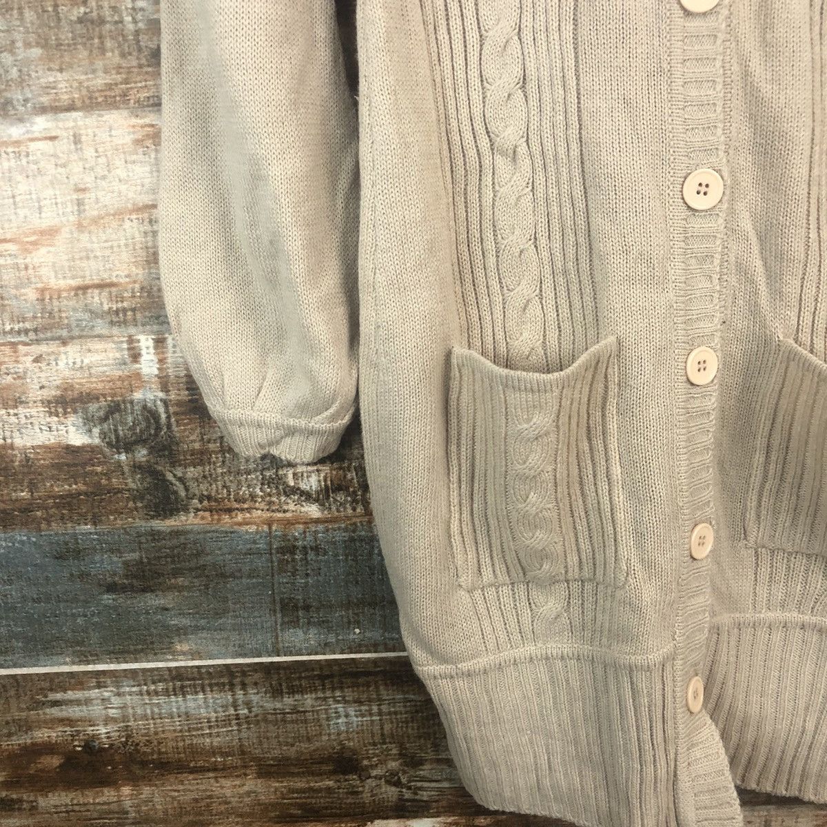 Homespun Knitwear × Japanese Brand DL Know Beans Brown Long Cardigan Kntwear #C539 Size XS / US 0-2 / IT 36-38 - 7 Thumbnail