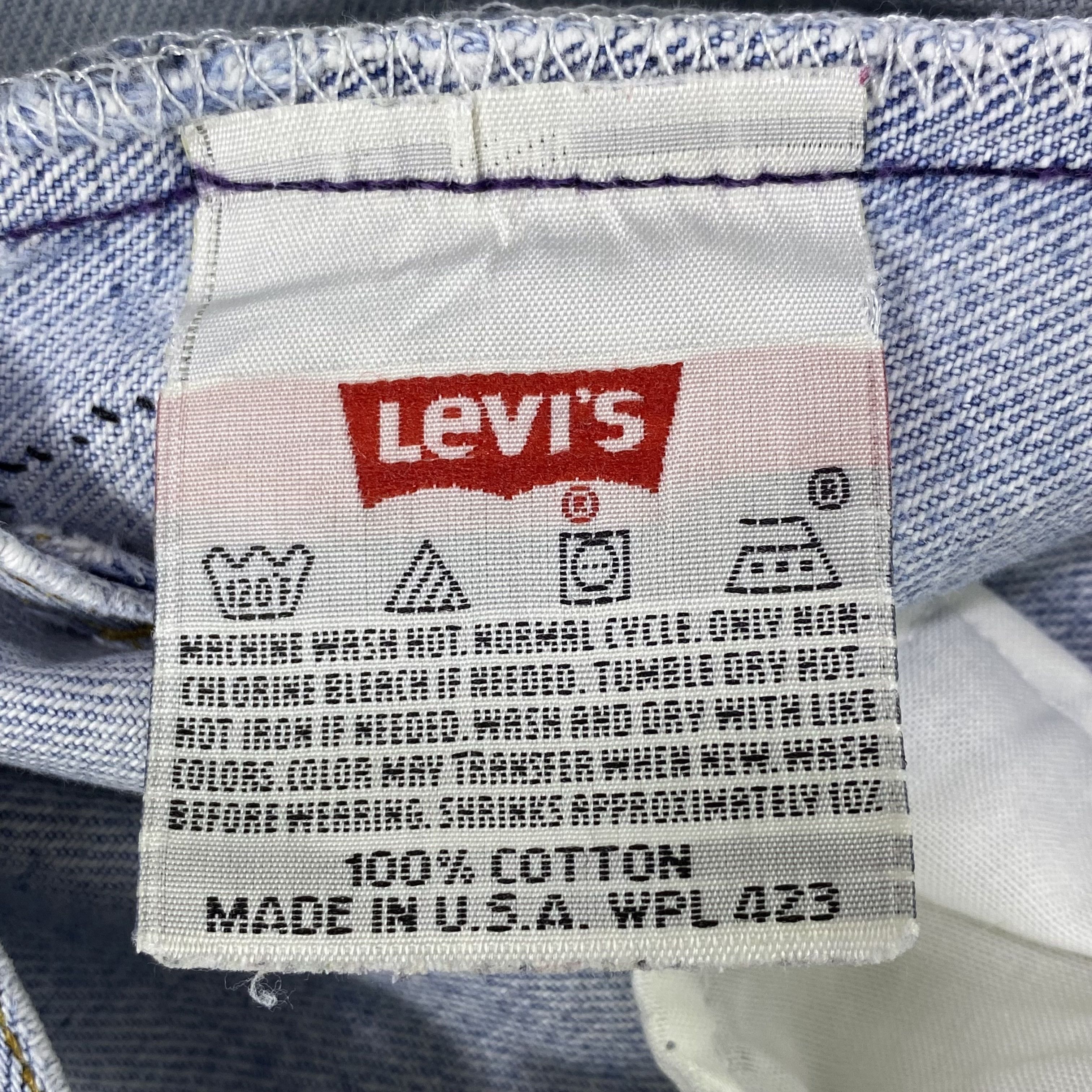 Jean × Levi's × Vintage Vintage Levi's 501 Patchwork Blue Wash Jeans-J1163 Size US 32 / EU 48 - 9 Thumbnail