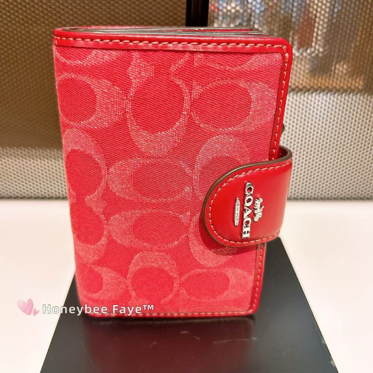 Coach Medium Corner Zip Wallet In Signature Denim CDF13 Size ONE SIZE - 2 Thumbnail