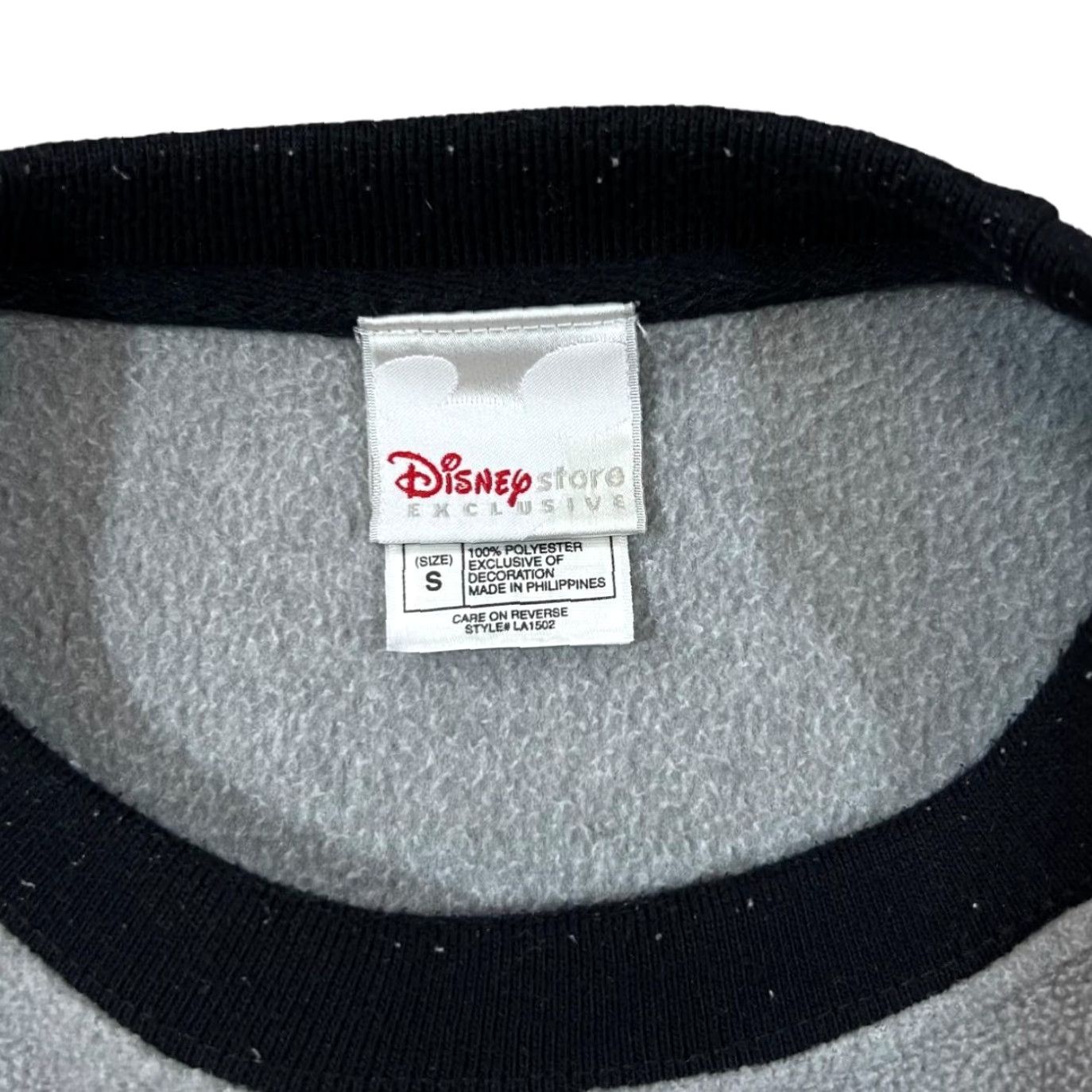 Disney DISNEY Mickey Mouse All Around Nice Guy Embroidered Fleece Sweatshirt Small Grey Mens Sweatshirt Pullover Crewneck 00s Size US S / EU 44-46 / 1 - 5 Thumbnail