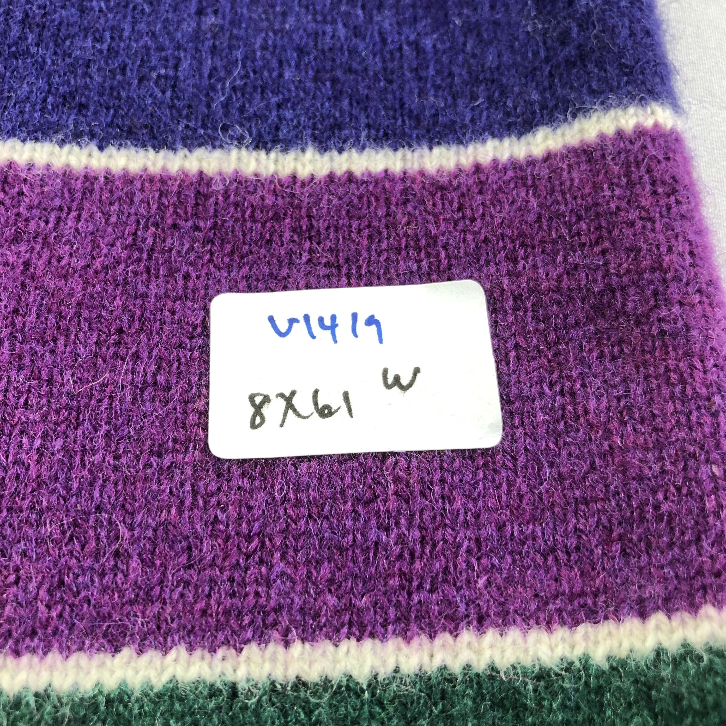 Charles Jourdan Charles Jourdan Striped Wool Scarf Muffler V1419 Size ONE SIZE - 5 Thumbnail