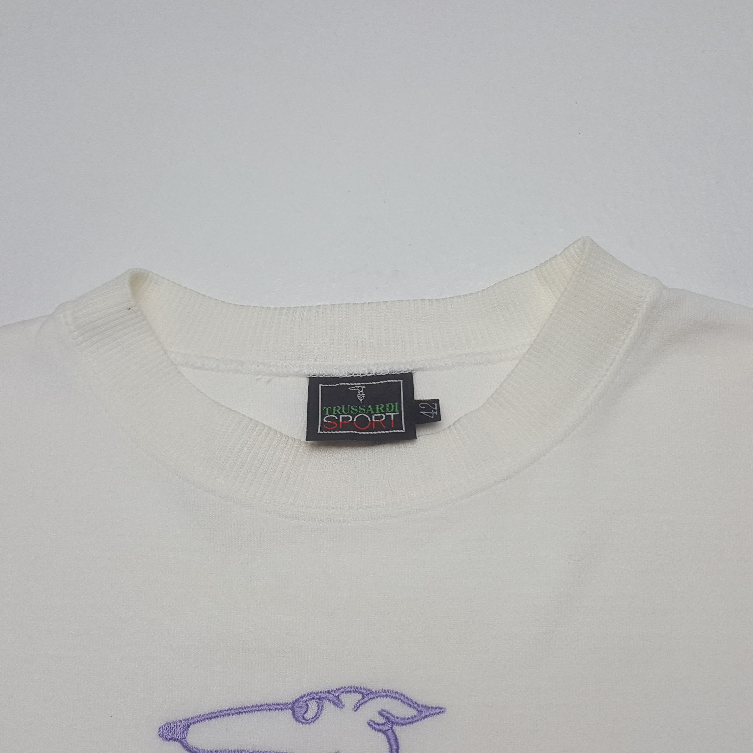 Trussardi Vintage Trussardi Sport Embroidery Sweatshirt C308N20 Size US M / EU 48-50 / 2 - 4 Thumbnail
