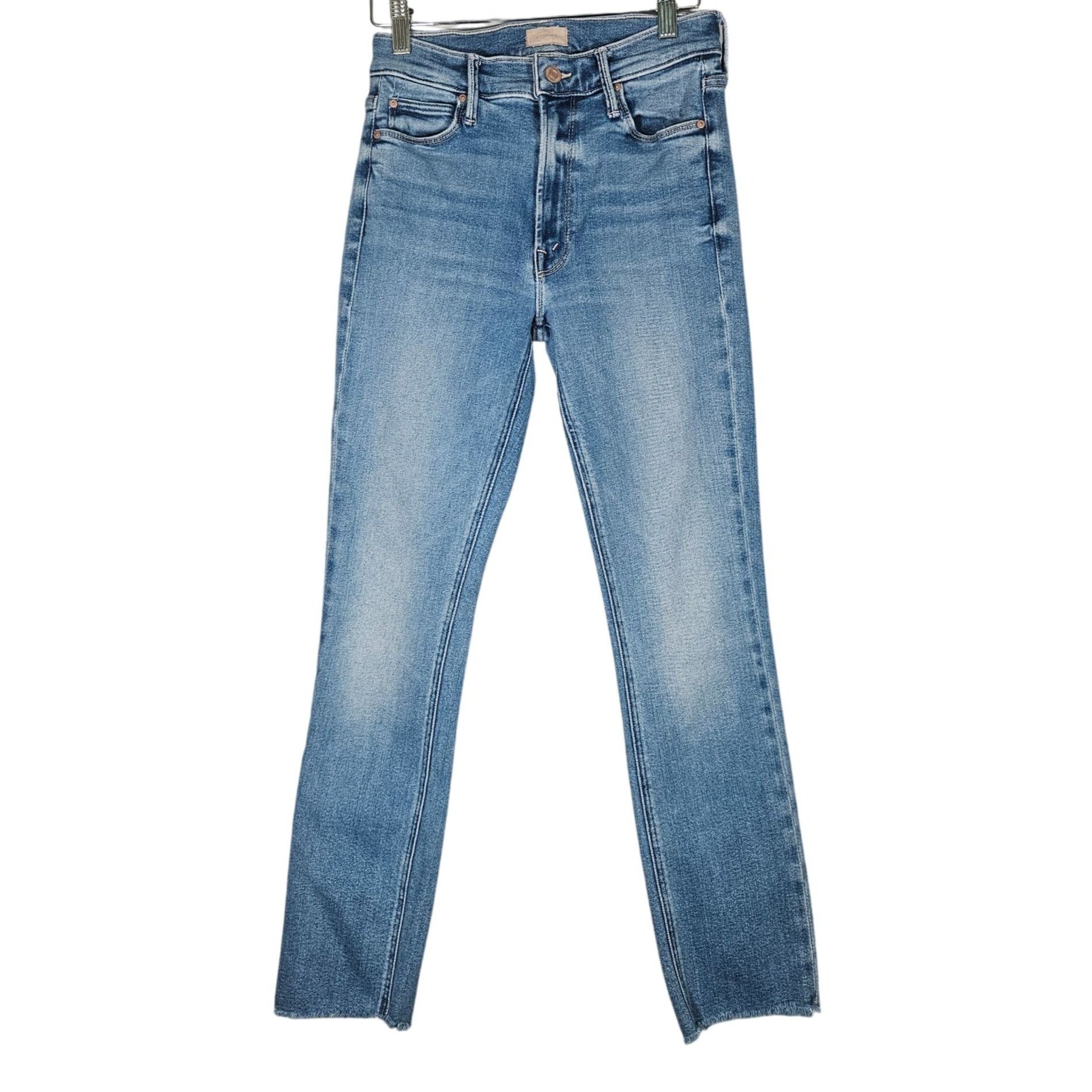 MOTHER Mother Women Mid-Rise Dazzler Ankle Fray Jeans 26 Quiet Luxu Size 26" / US 2 / IT 38 - 3 Thumbnail