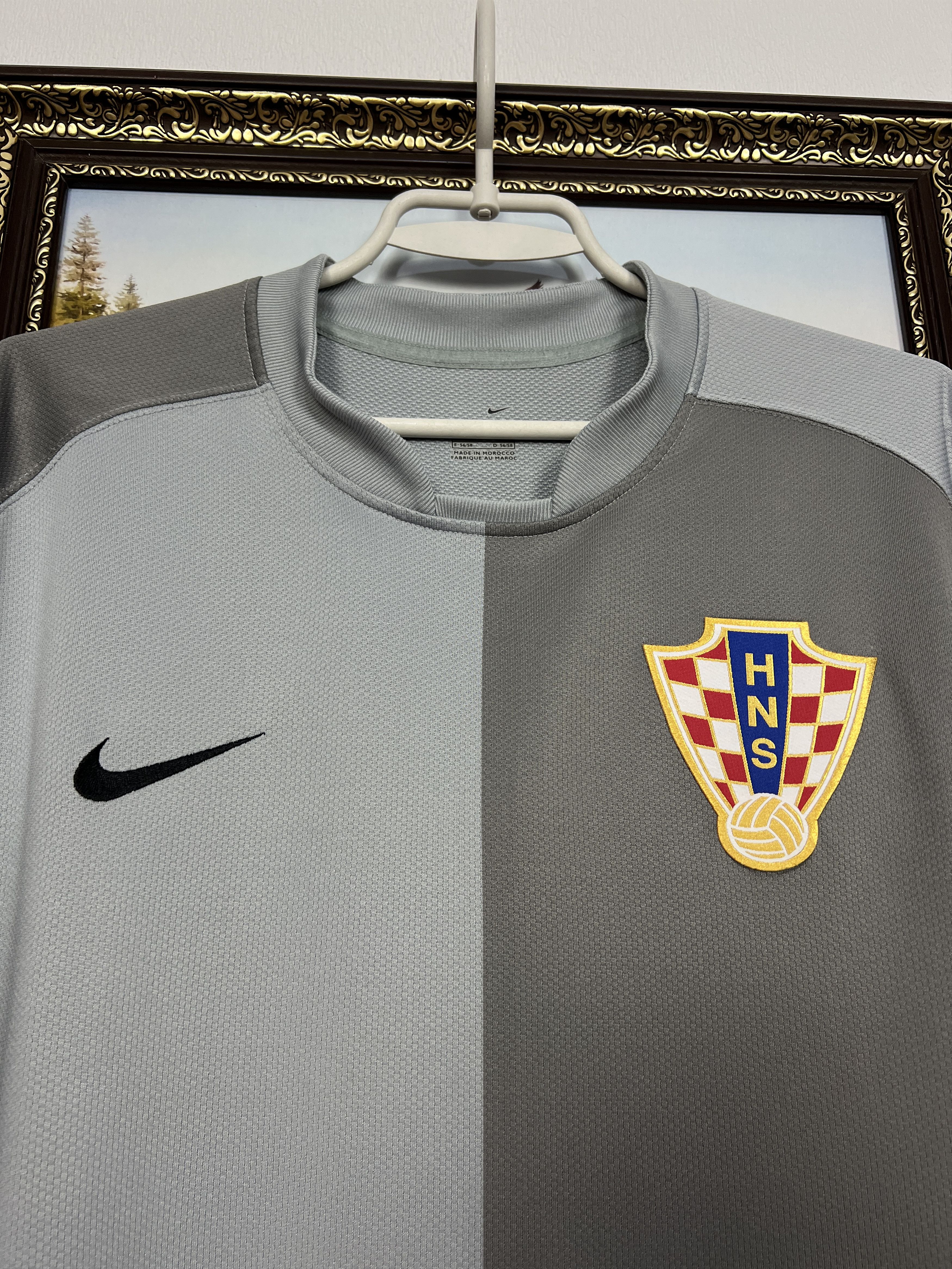 Nike Croatia Goalkeeper football shirt 2006 Soccer Jersey Trikot Size US XL / EU 56 / 4 - 3 Thumbnail