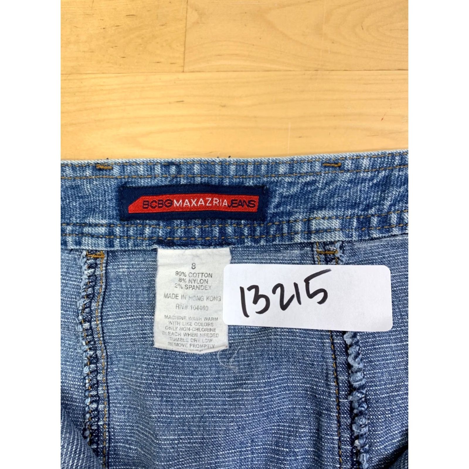 Bcbgmaxazria VINTAGE BCBGMAXAZRIA Denim Skirt Women 8 Blue Zippers Pockets Y2K 13215 Size 30" / US 8 / IT 44 - 2 Thumbnail