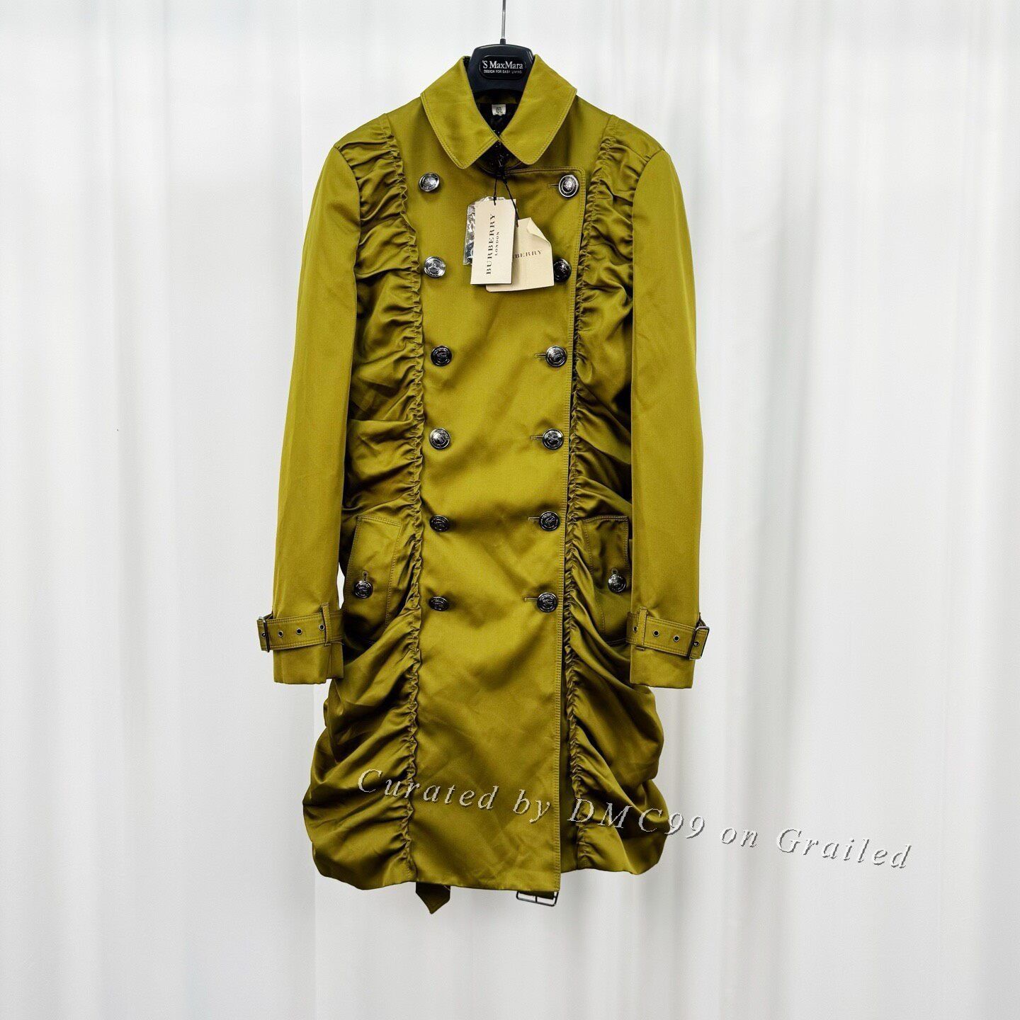 Burberry Burberry Satin Double-Breasted Trench Coat Size S / US 4 / IT 40 - 1 Thumbnail