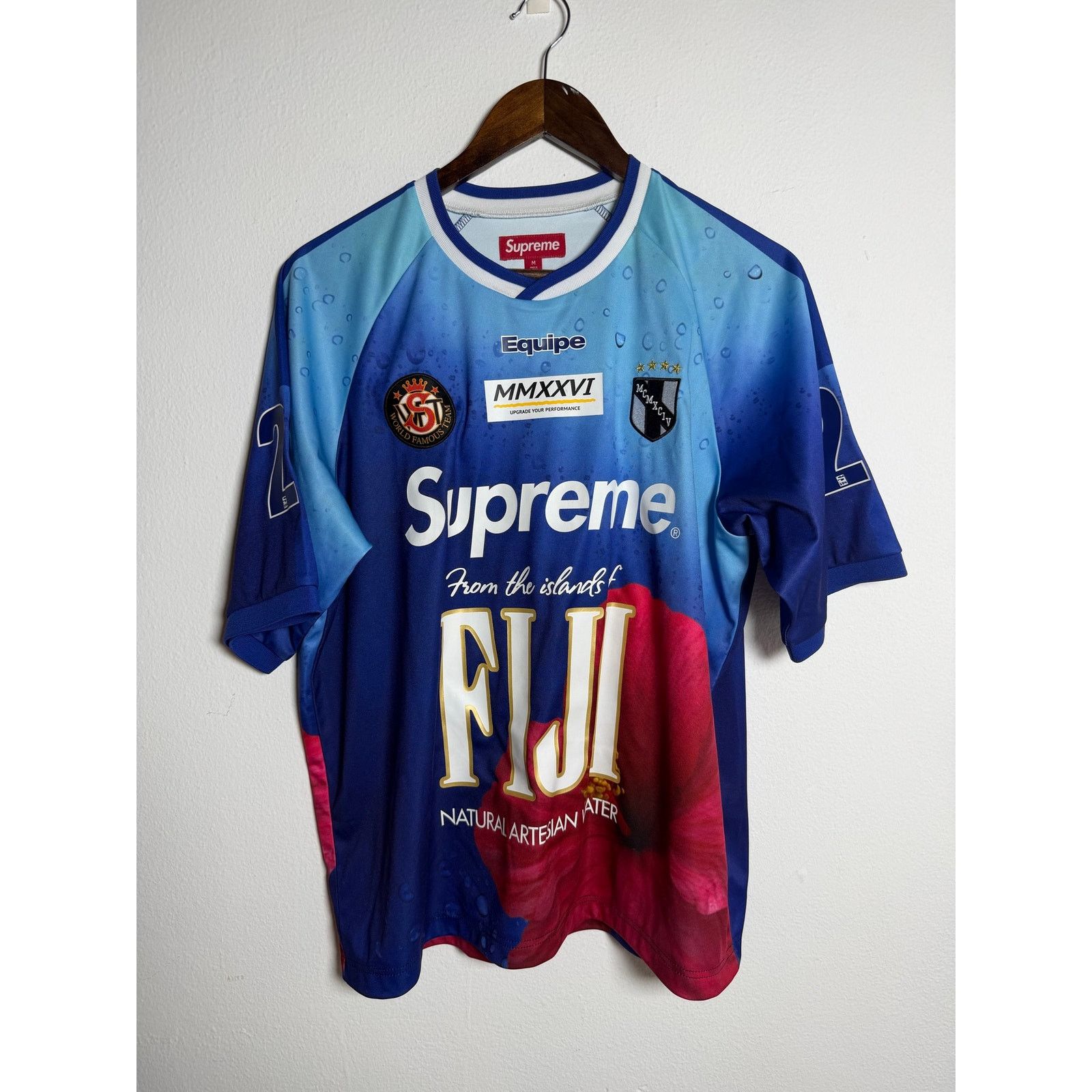 Streetwear × Supreme Supreme black beetle top tee jersey soccer t