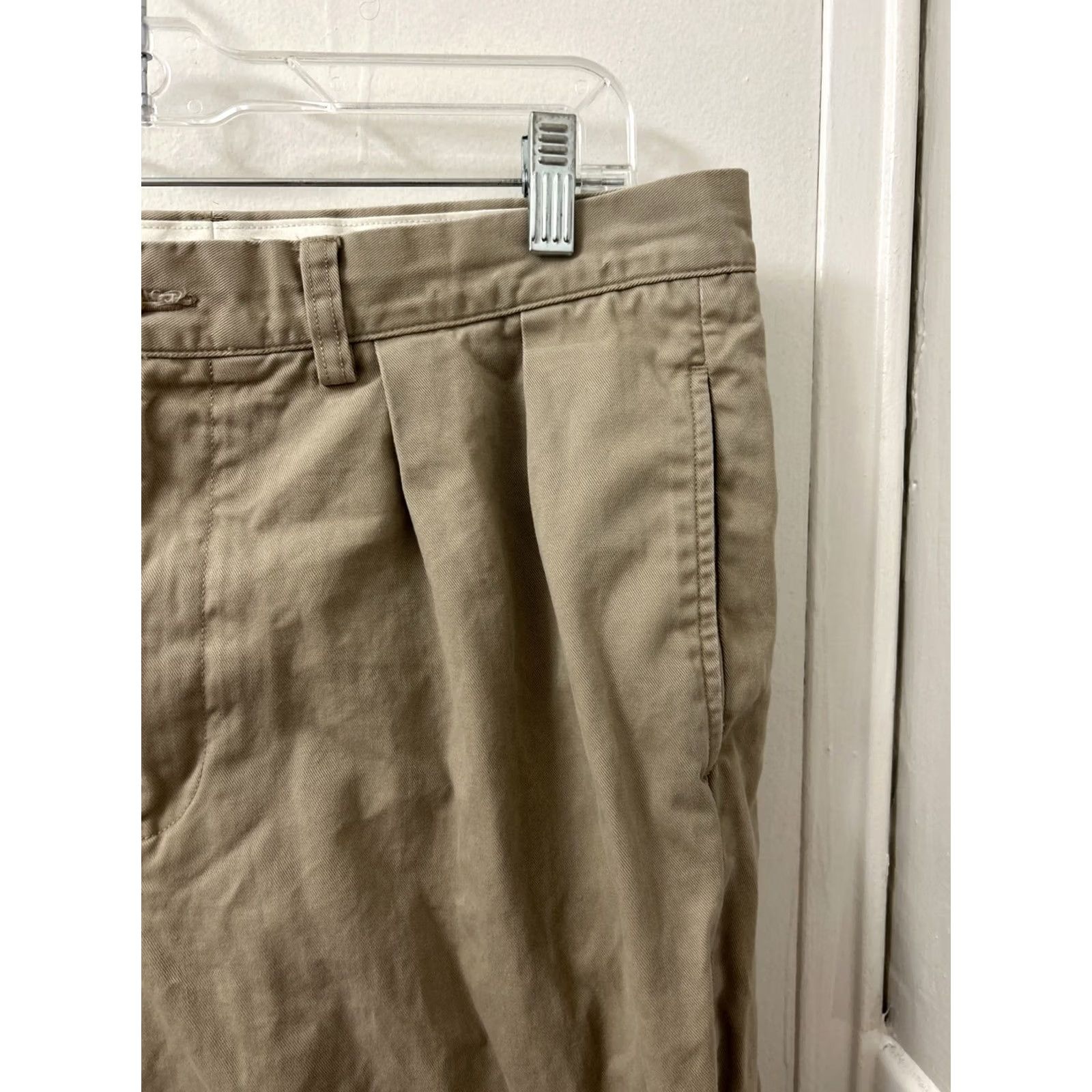 Polo Ralph Lauren Polo Ralph Lauren Pants Mens 33x30 Chino Flat Front Zip 30in Inseam Classic Fit Tan/Brown Stretch Logo Size US XS / EU 42 / 0 - 4 Thumbnail