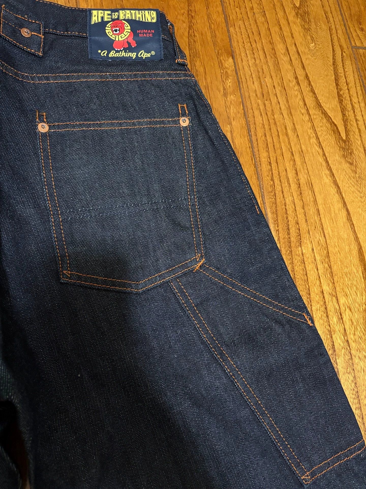 Bape BAPE Vintage Raw Straight Jeans Copper Line Camo S Size US 29 - 4 Thumbnail
