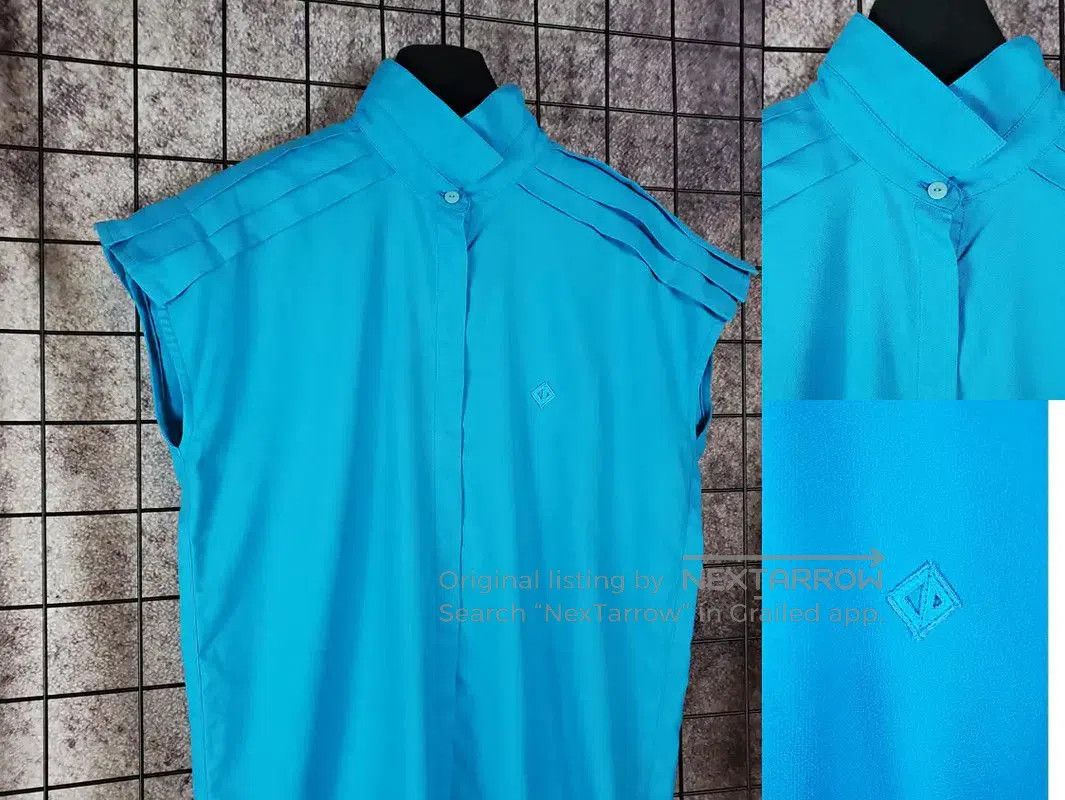 Dior Dior Summer Blue Cotton Blend Short Sleeve Shirt . Size L / US 10 / IT 46 - 3 Thumbnail