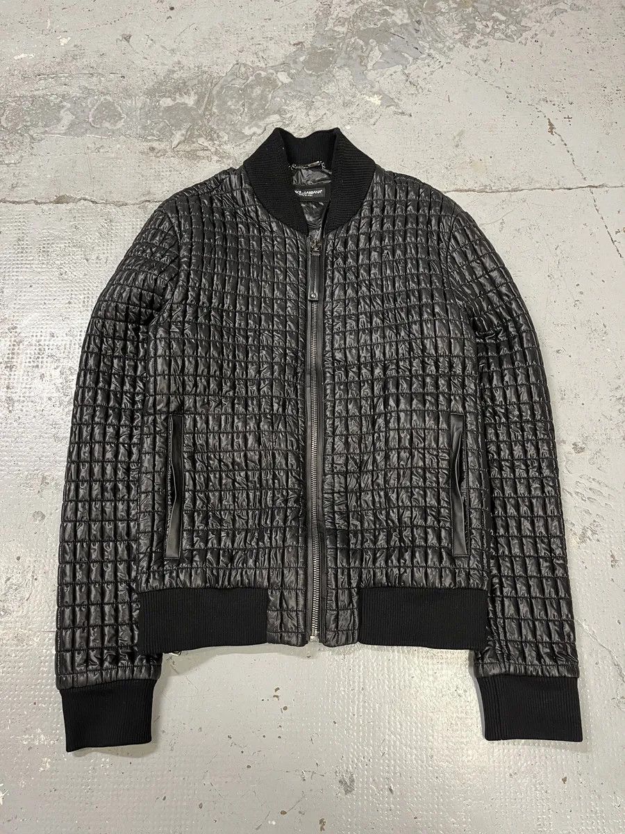 Dolce & Gabbana 2010s Dolce & Gabbana Black Quilted Light Jacket Size US L / EU 52-54 / 3 - 1 Thumbnail