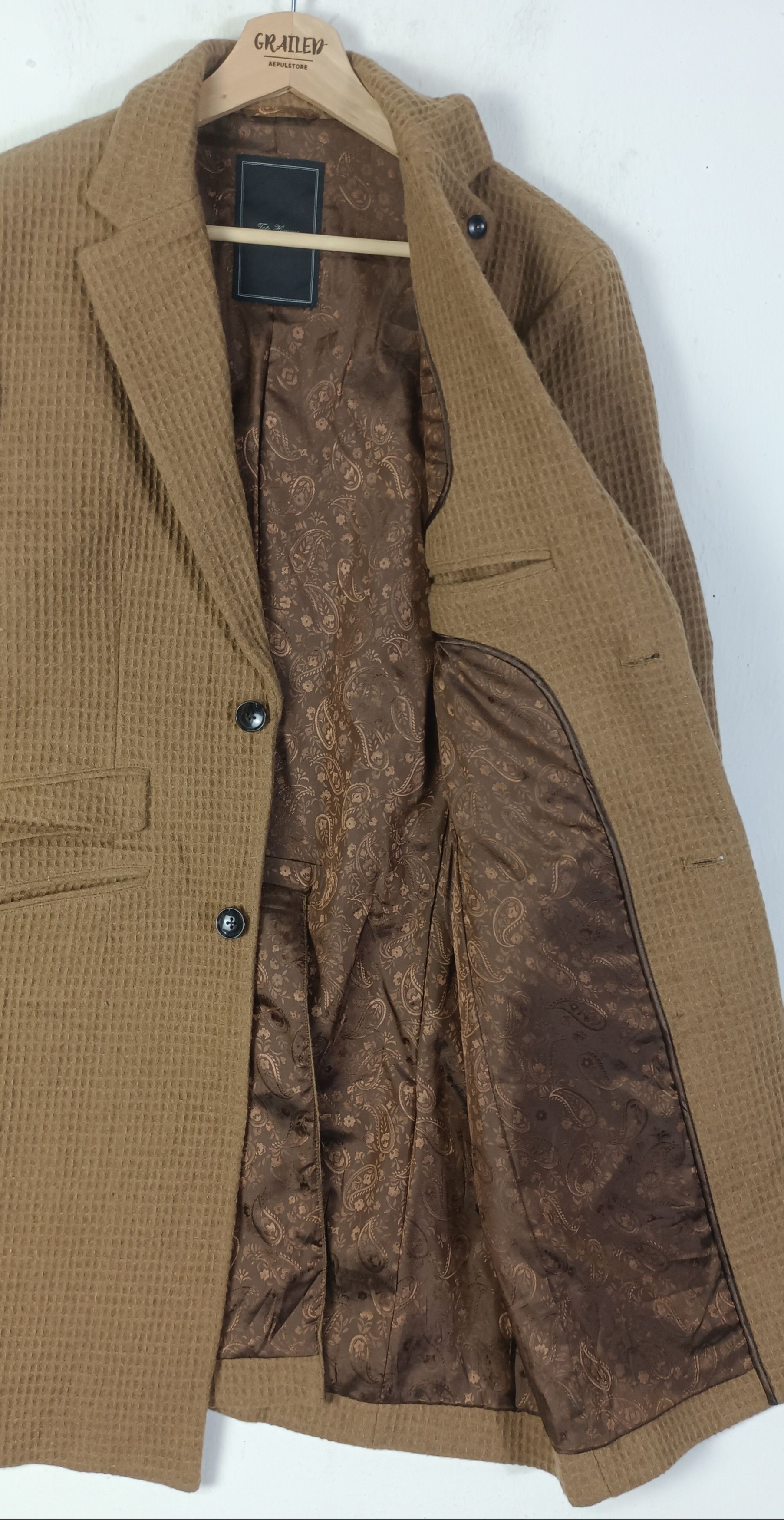 Tete Homme Tête Homme FW13 Classic European Camel Wool Coat Size US M / EU 48-50 / 2 - 7 Thumbnail