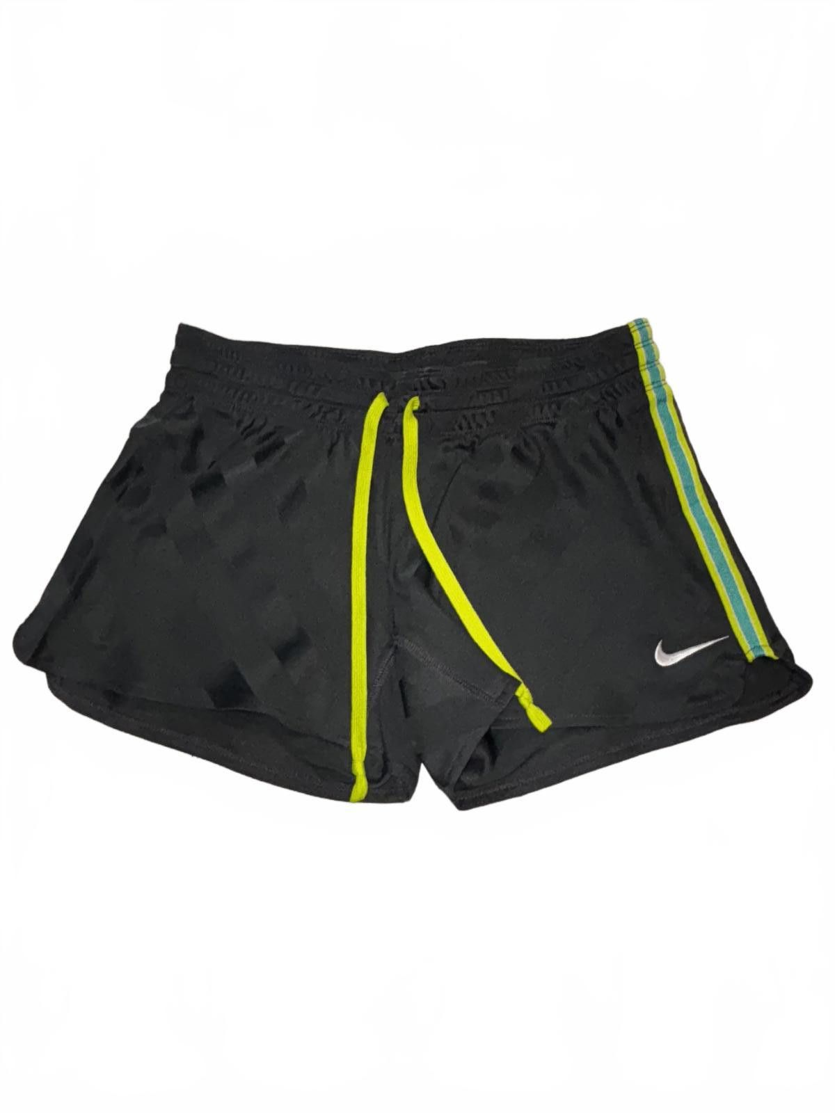 Nike Womens Nike Dri-FIT Gray Running Shorts with Neon Accents Size 28" / US 6 / IT 42 - 1 Thumbnail