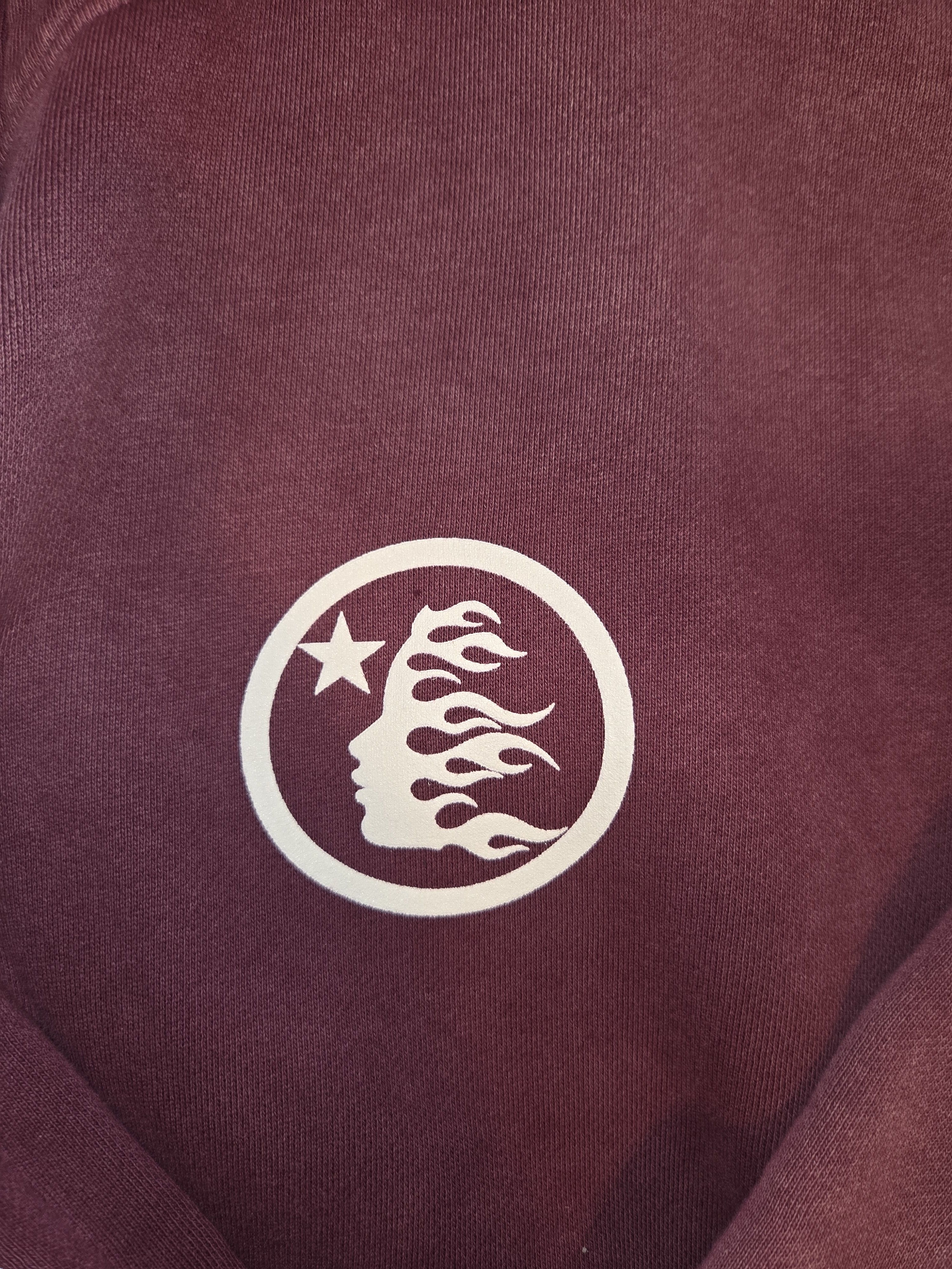 HELLSTAR Hellstar Burgundy zip up hoodie Size US L / EU 52-54 / 3 - 2 Thumbnail