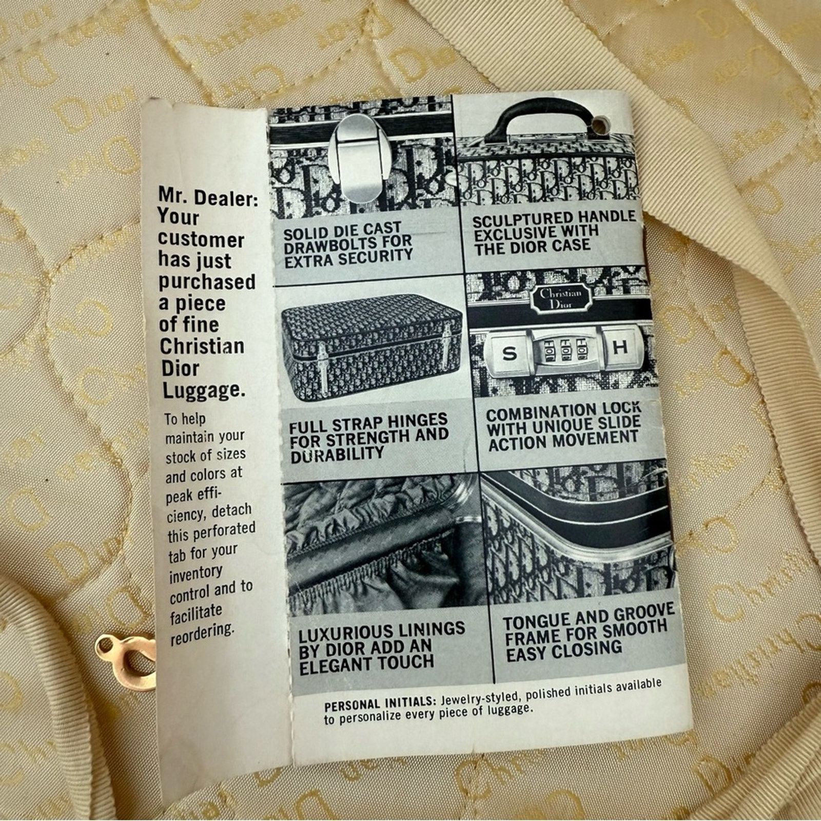 Dior Vintage 1970s Christian Dior Suitcase 100% Authentic 28x18x8 Size ONE SIZE - 14 Thumbnail