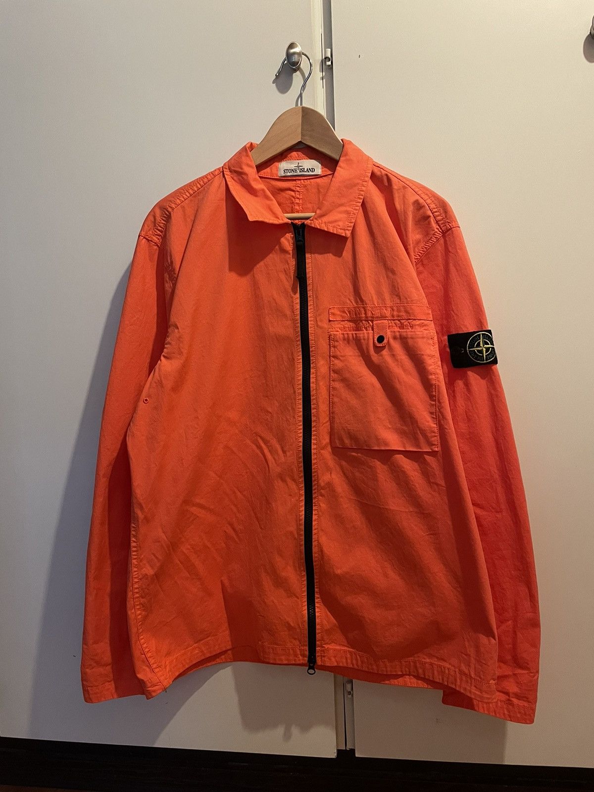 image of Stone Island Overshirt in Peach, Men's (Size XL)