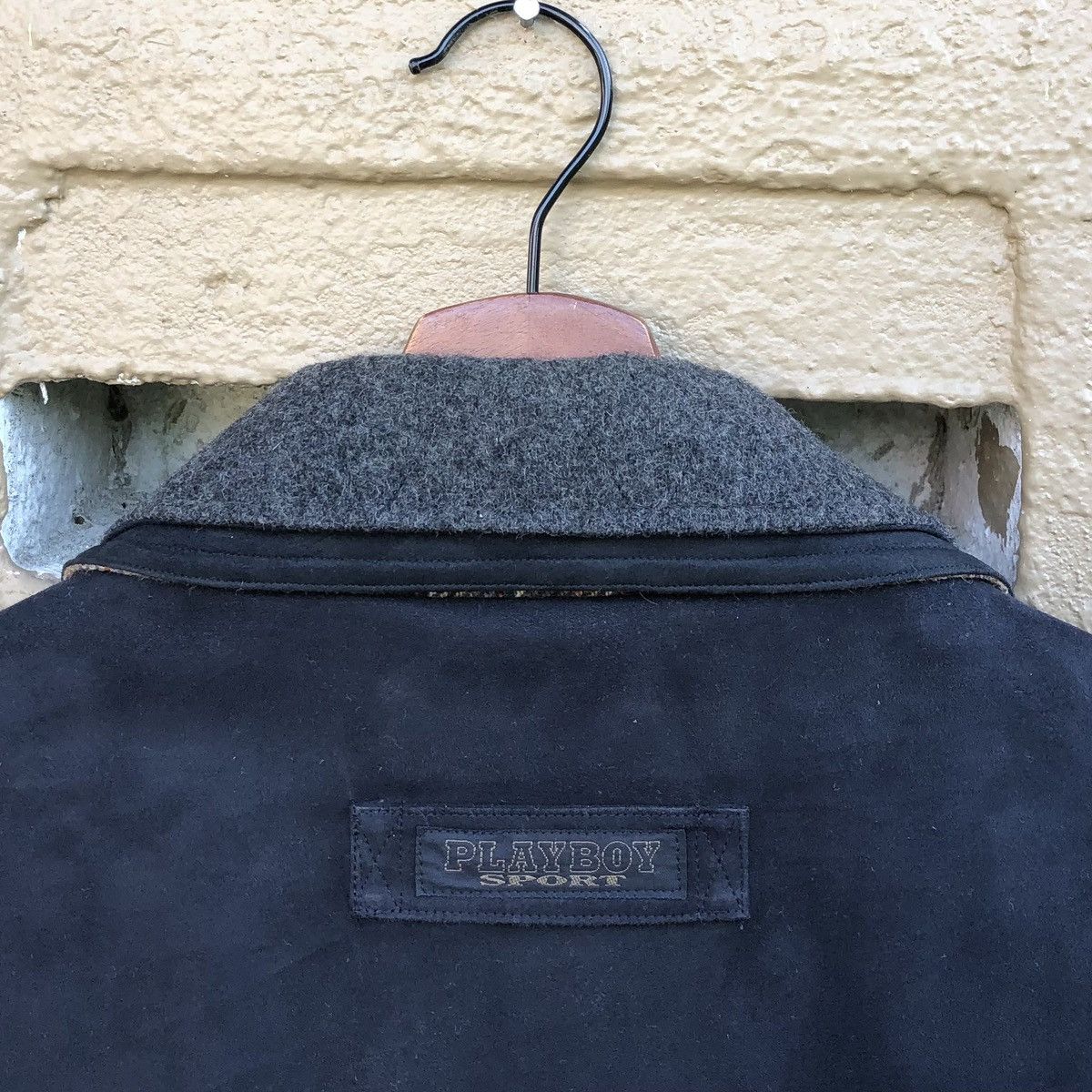 Playboy Vintage Playboy Men’s Black Suede Bomber Jacket Size US L / EU 52-54 / 3 - 12 Thumbnail