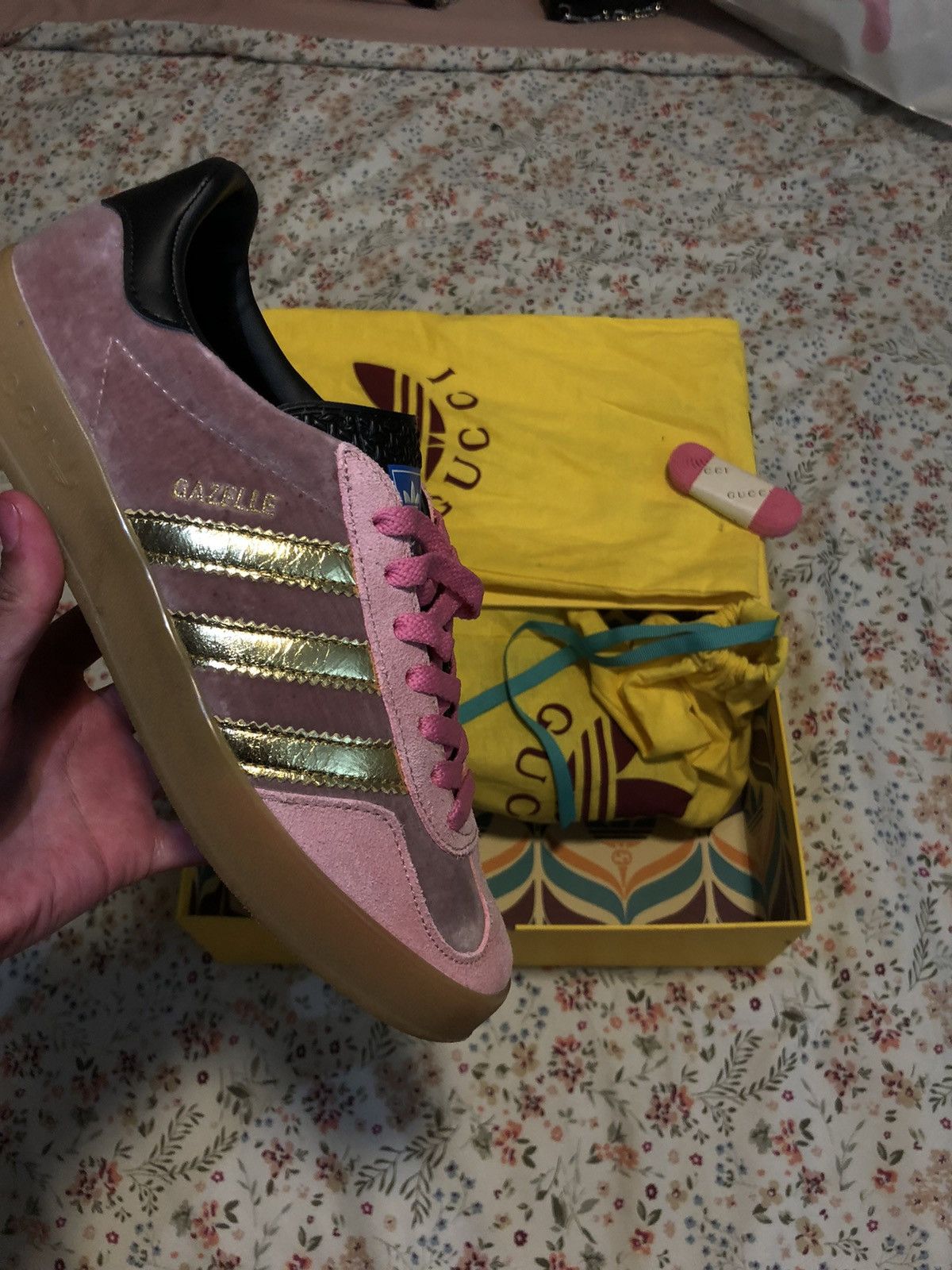 Adidas  Gucci Adidas X Gucci Samba Pink | Grailed