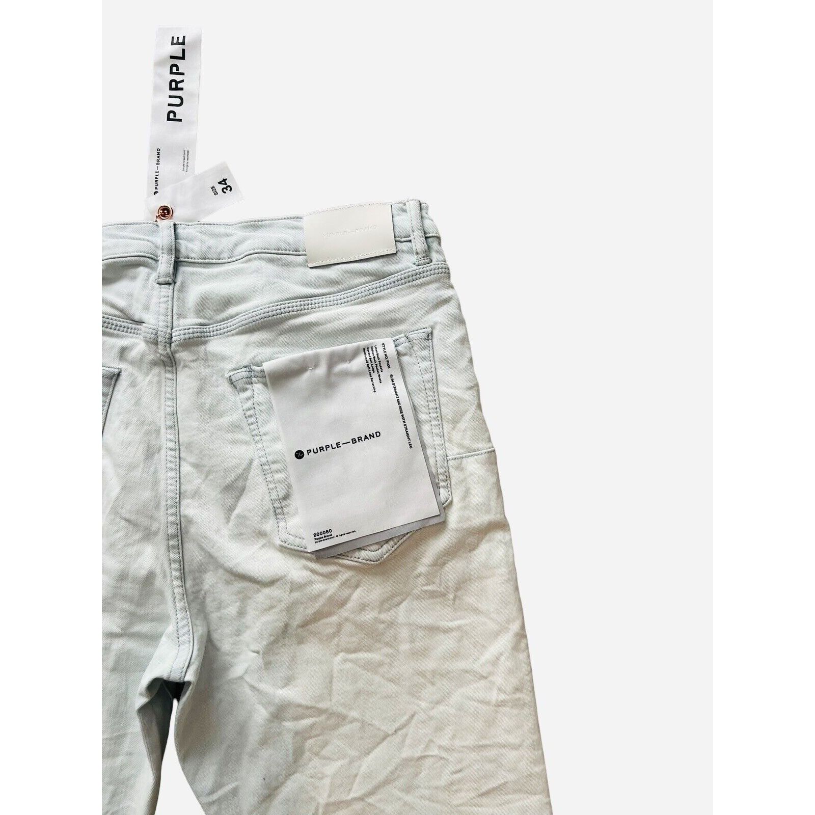 Purple × Purple Brand Purple Brand Jeans Men Straight Blue P005 $265 Size 34/32 Size US 34 / EU 50 - 4 Thumbnail