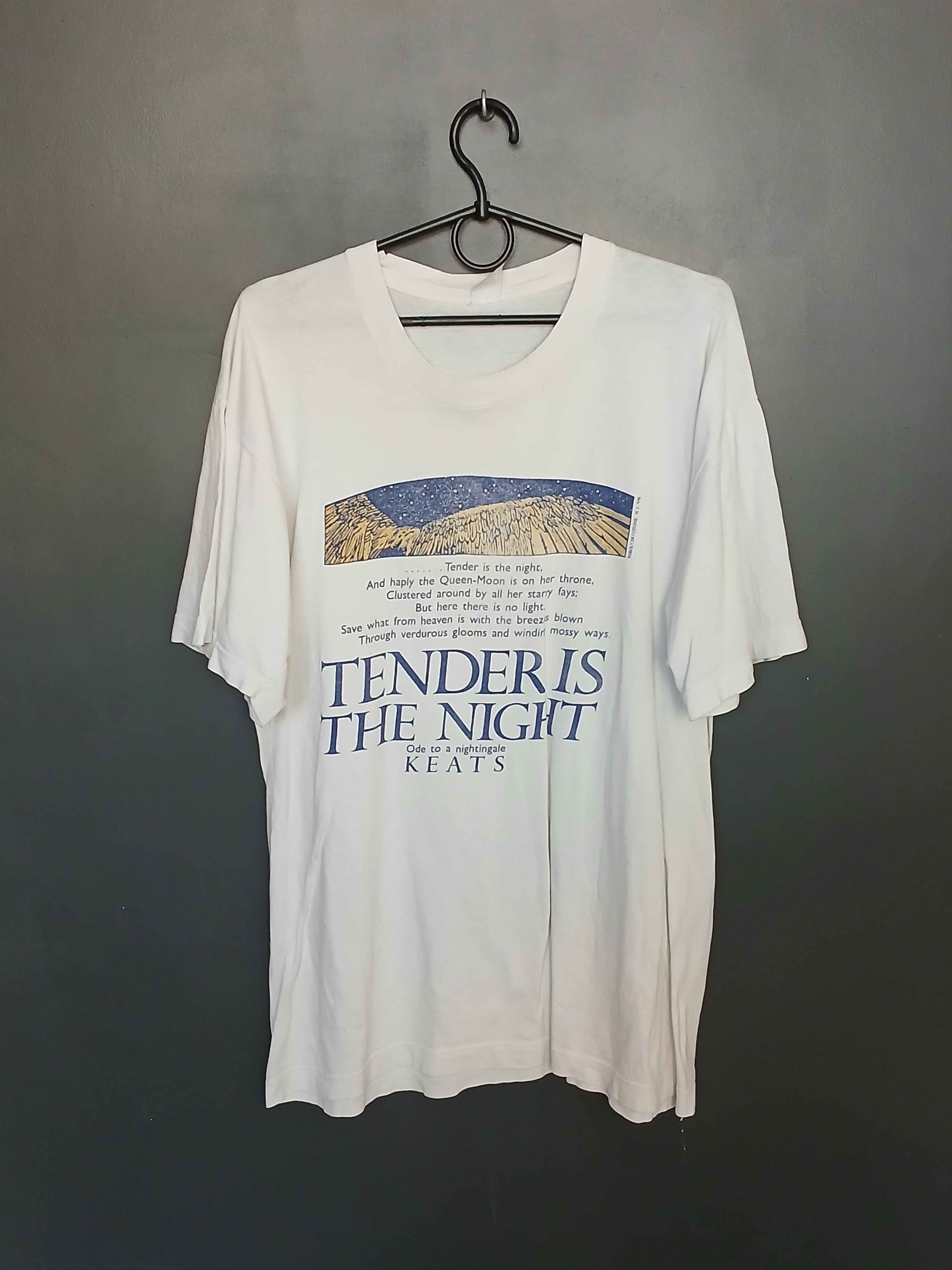 Vintage Francis Scott Key Fitzgerald Tender Is The Night T-Shirt Size US M / EU 48-50 / 2 - 1 Thumbnail