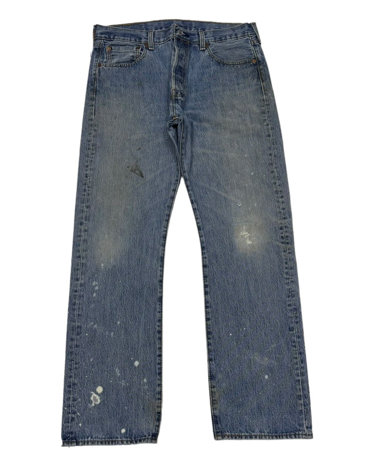 Levi's Vintage Levis 501 Y2K Acid Wash Distressed Denim Jeans Size US 34 / EU 50 - 5 Thumbnail