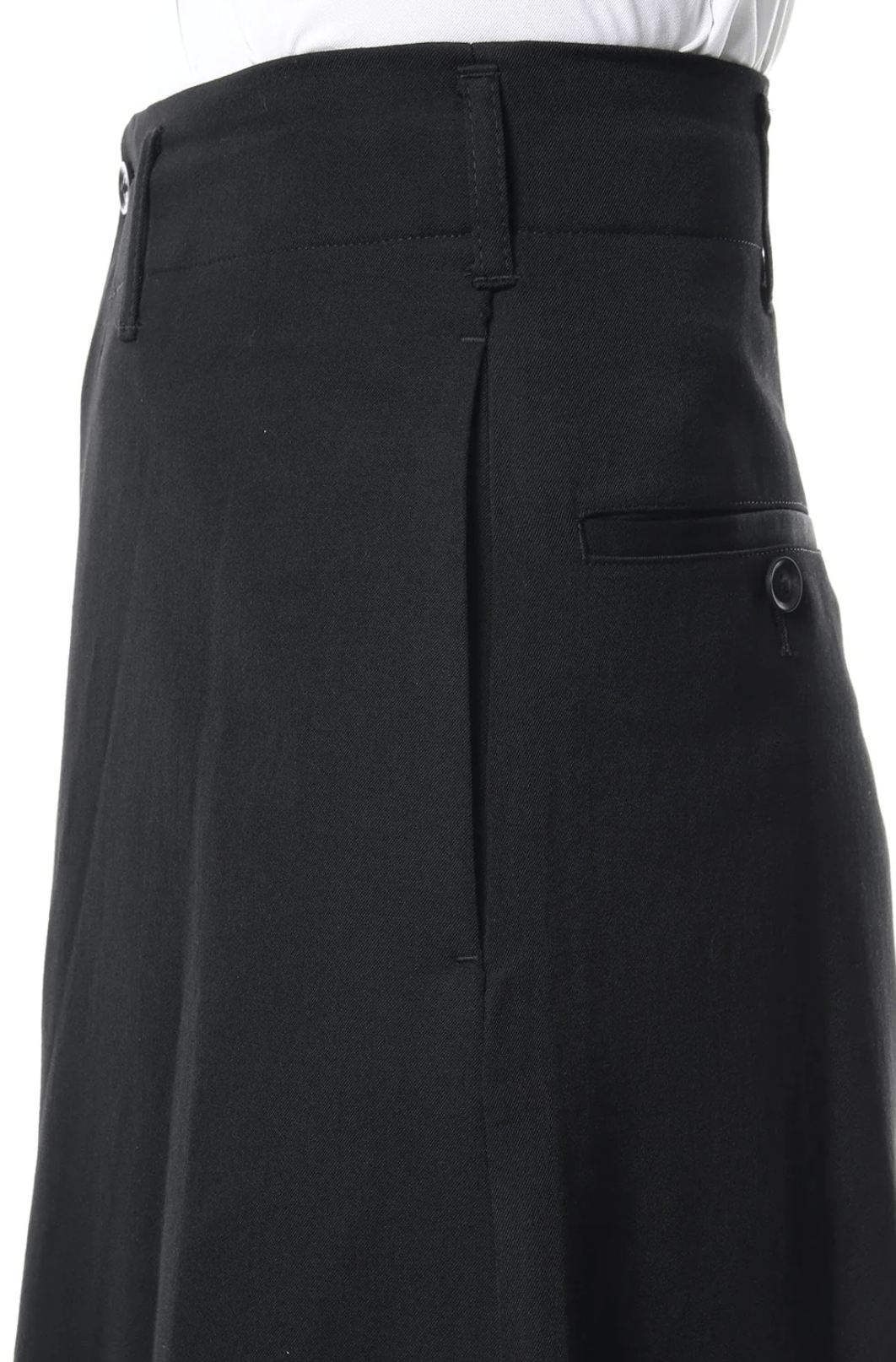 Yohji Yamamoto Yohji Yamamoto Pour Homme W/GABARDINE Flare Wide Pants Black Size US 28 / EU 44 - 7 Thumbnail
