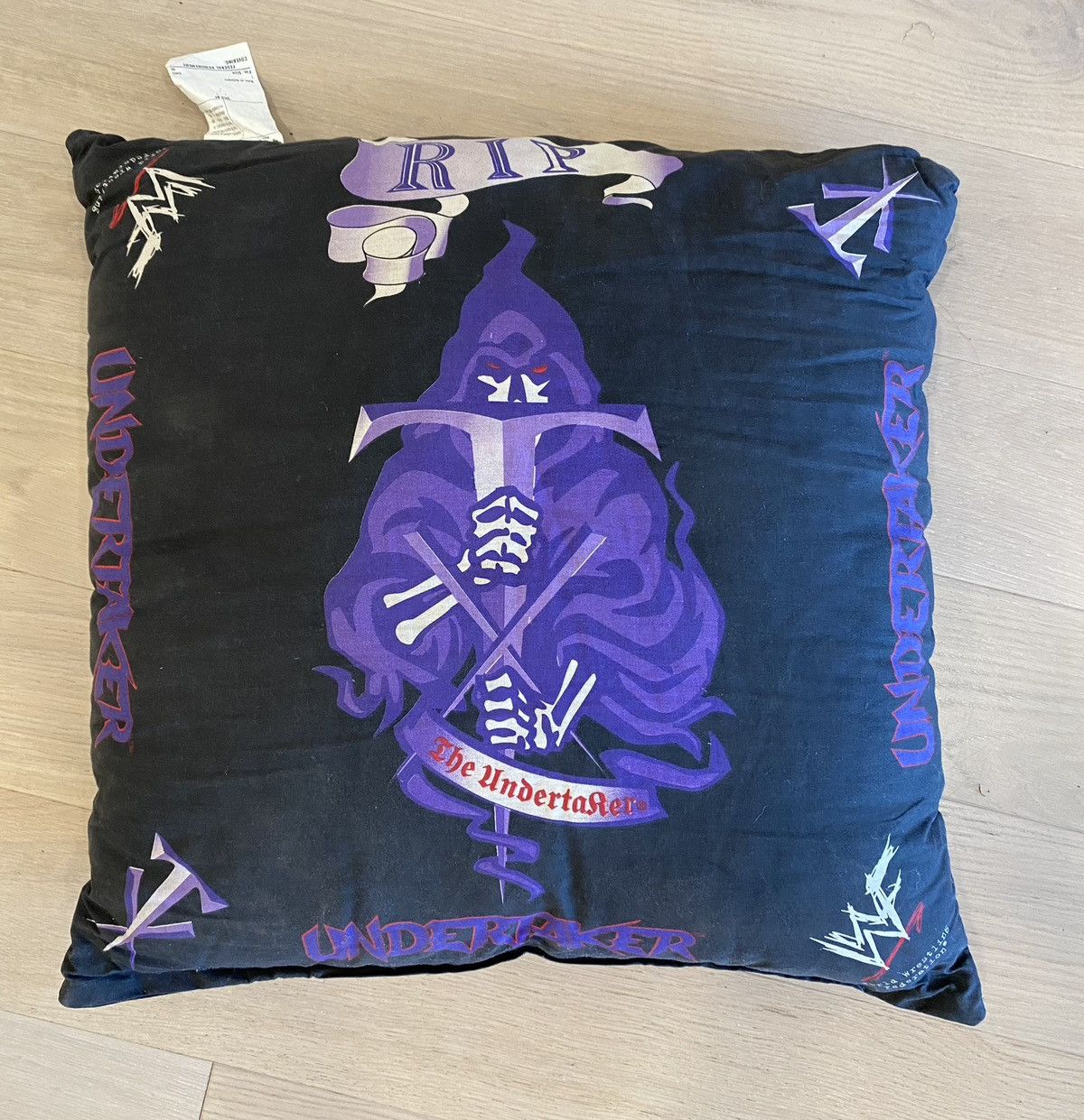 Vintage Vintage WWE WWF the undertaker bandana pillow Grailed