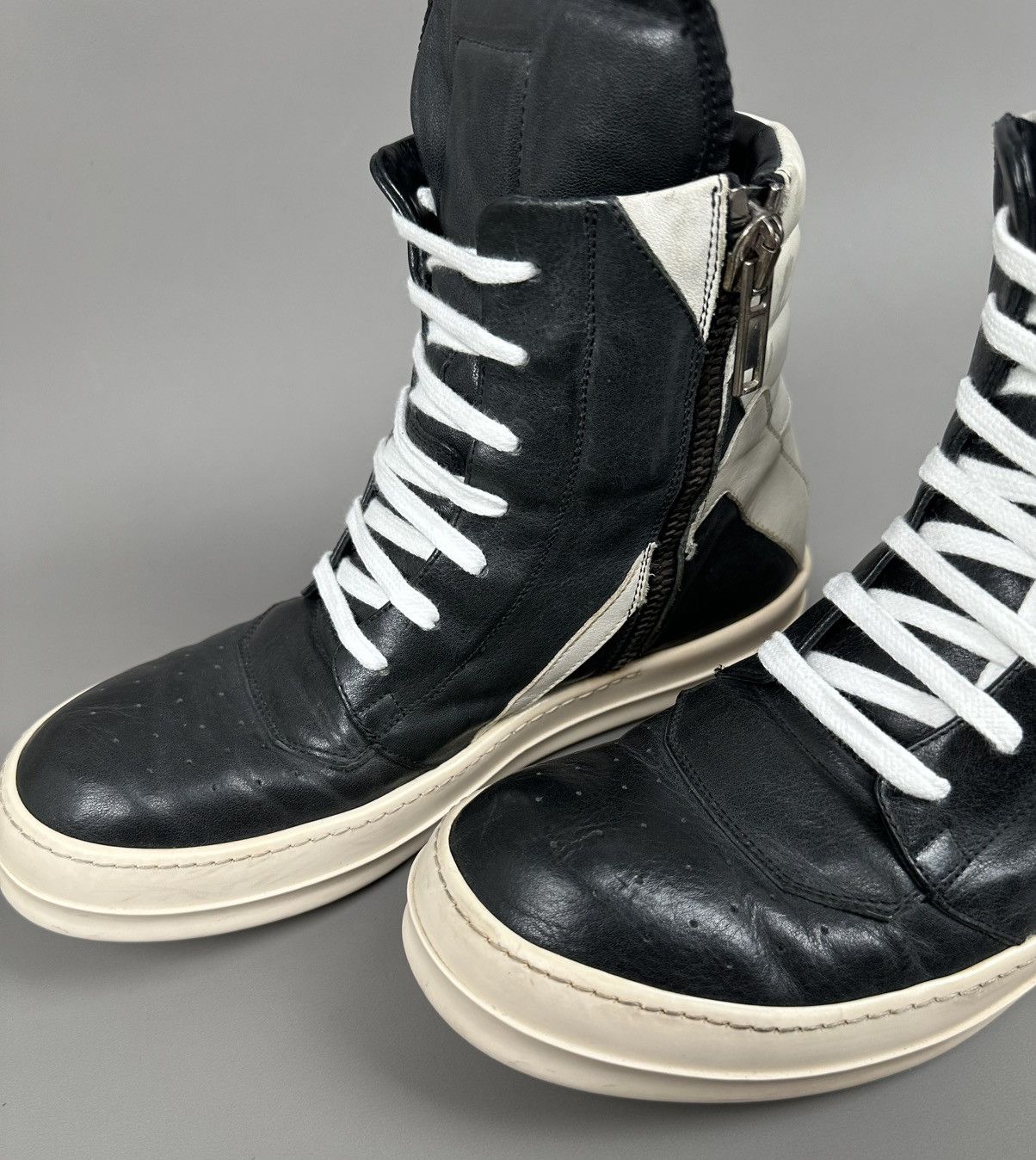 Rick Owens Rick Owens - Geo Basket High Tongue Side Zipped Size US 8 / EU 41 - 6 Thumbnail