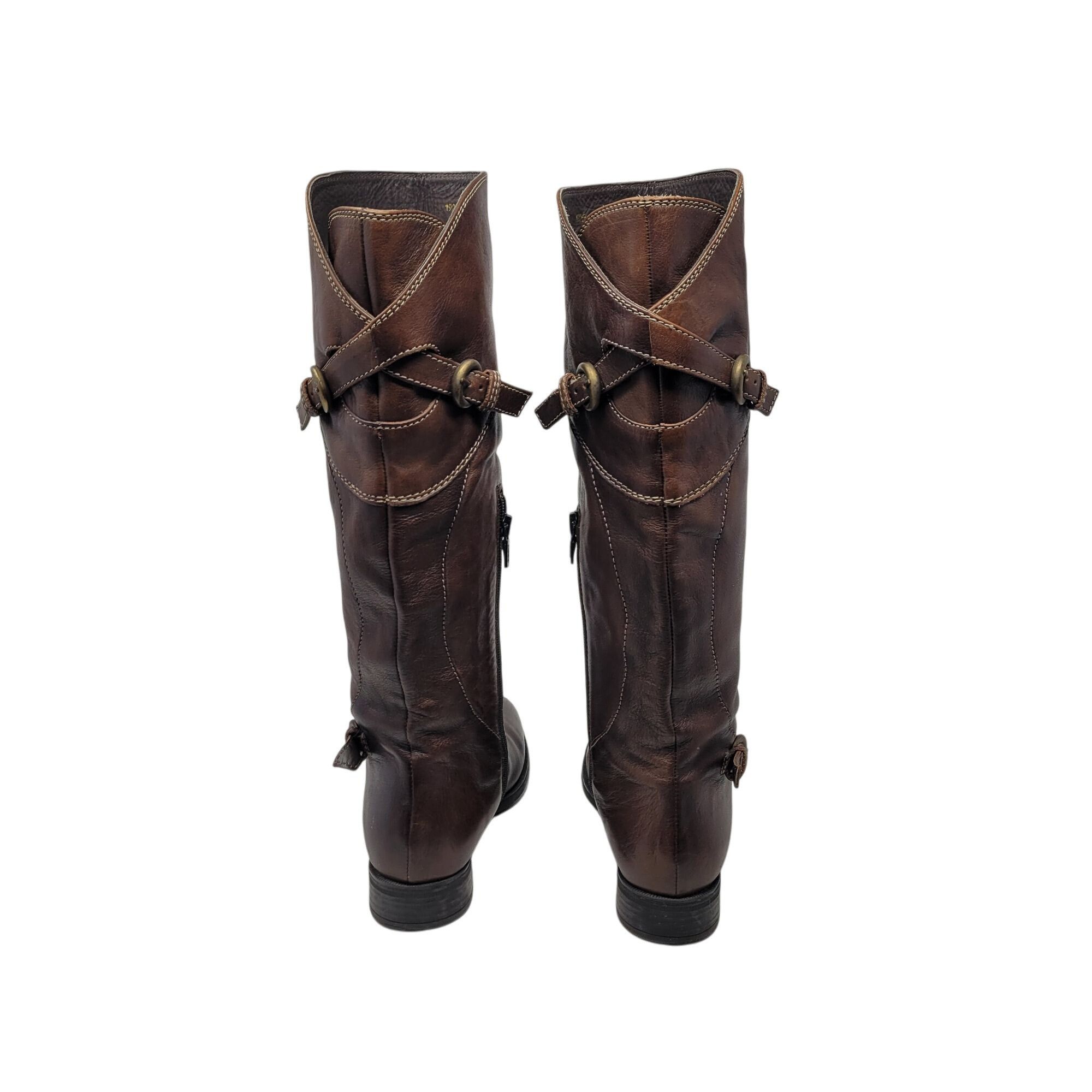 Geox Vintage Womens Brown Leather Knee High Boots 7.5 Equestrian Size US 7.5 / IT 37.5 - 8 Thumbnail