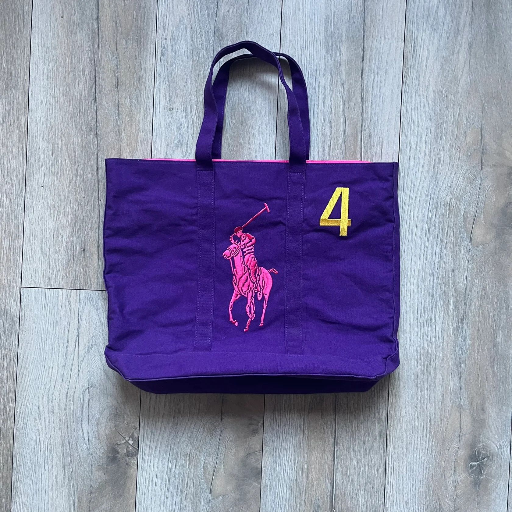 Ralph Lauren Ralph Lauren Purple & Pink 4 Tote Bag Size ONE SIZE - 1 Thumbnail