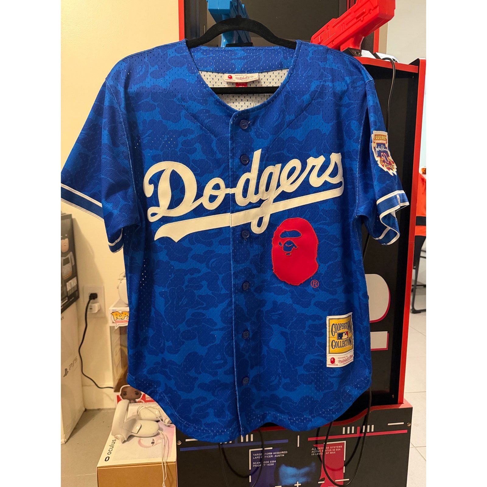 Bape Bape x Mitchell & Ness Dodgers jersey medium Size US M / EU 48-50 / 2 - 1 Thumbnail