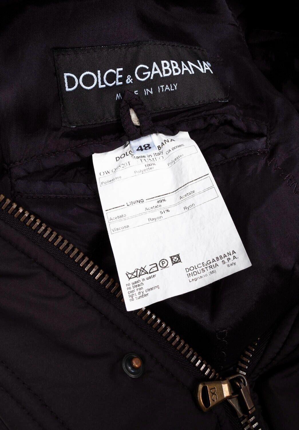 Dolce & Gabbana Original Dolce & Gabbana Men Black Jacket Size 48 H5064 Size US M / EU 48-50 / 2 - 9 Thumbnail